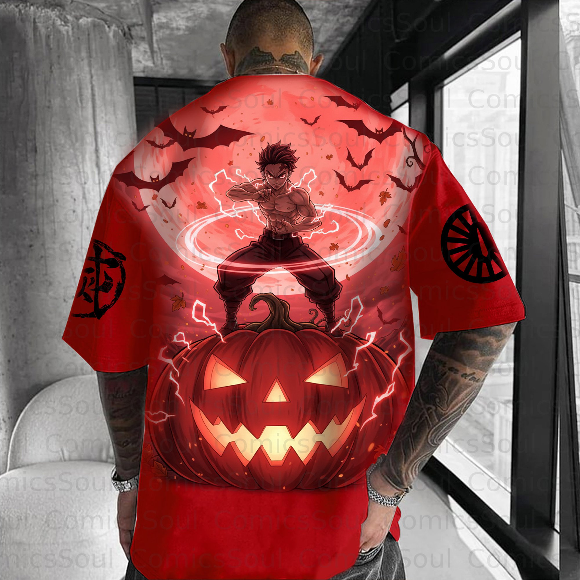 Unisex Anime Halloween Inspired Vintage T-Shirt