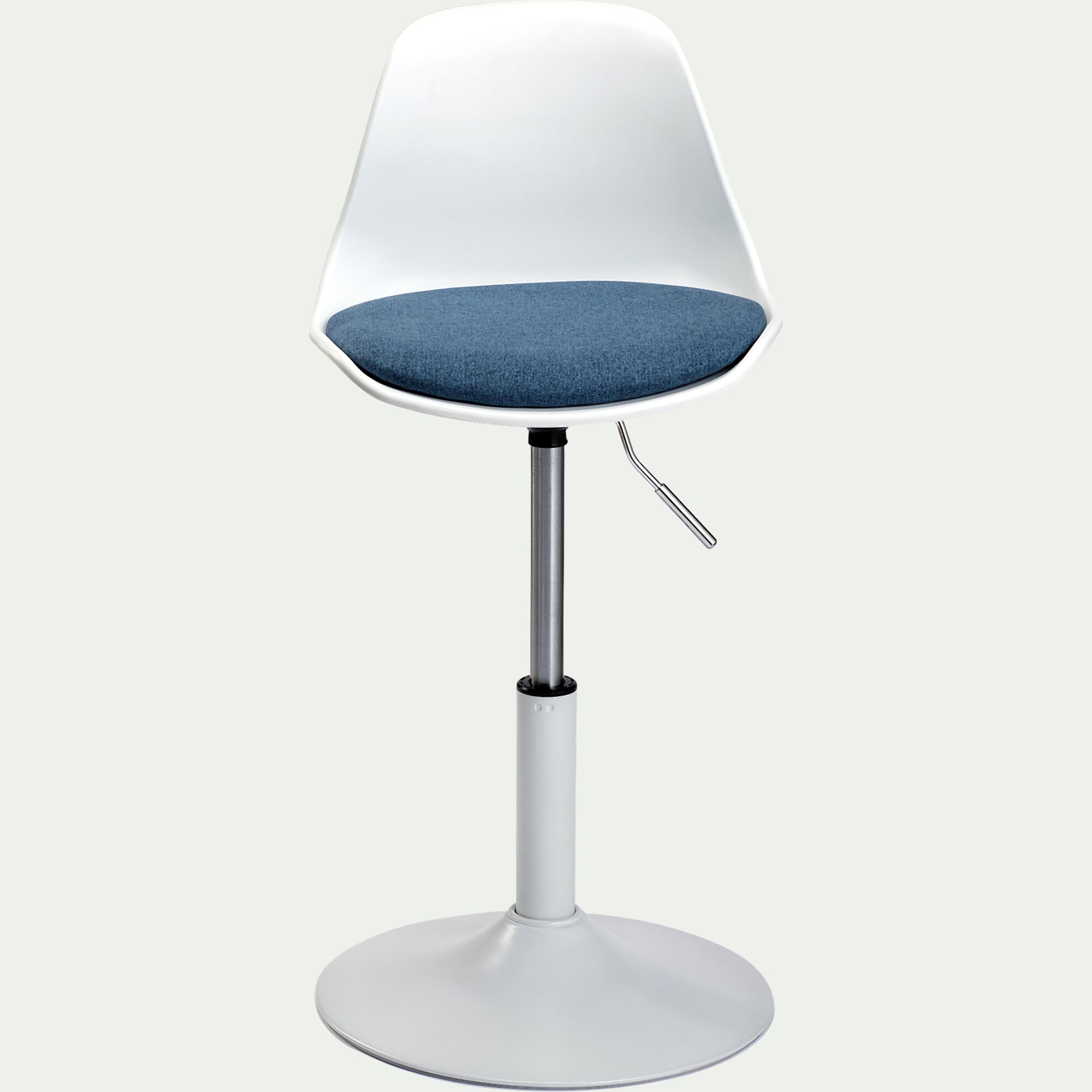 ROLY - Chaise enfant dactylo en plastique - bleu