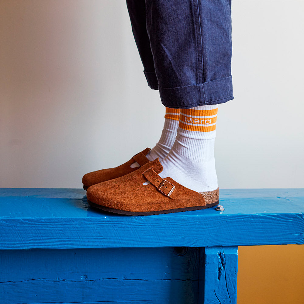 Merci - Chaussettes en coton - Jaune Cityse