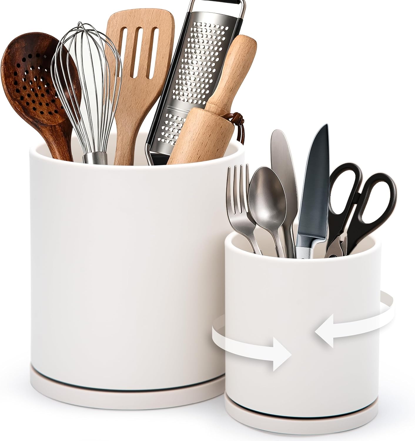 D'vine Dev 360° Rotating Utensil Holder Set – 7.2