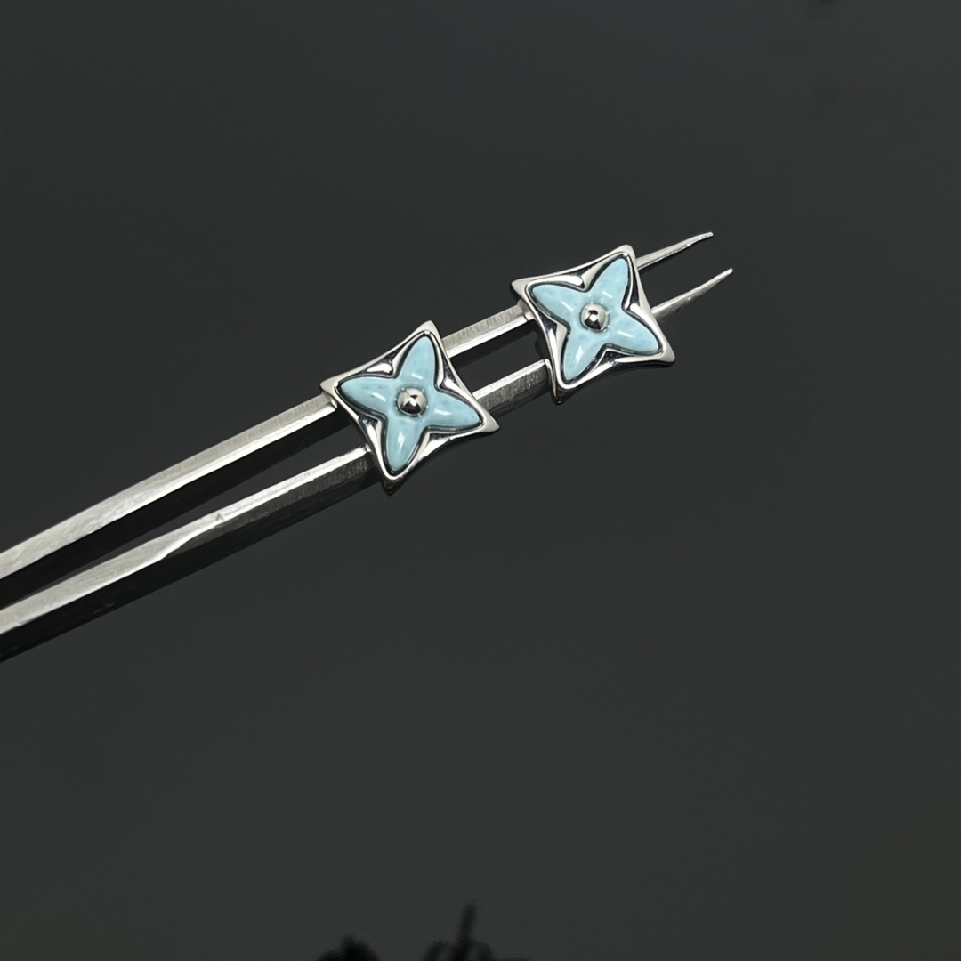Louis Vuitton Amazonite Stud Earrings - Original Replica Club