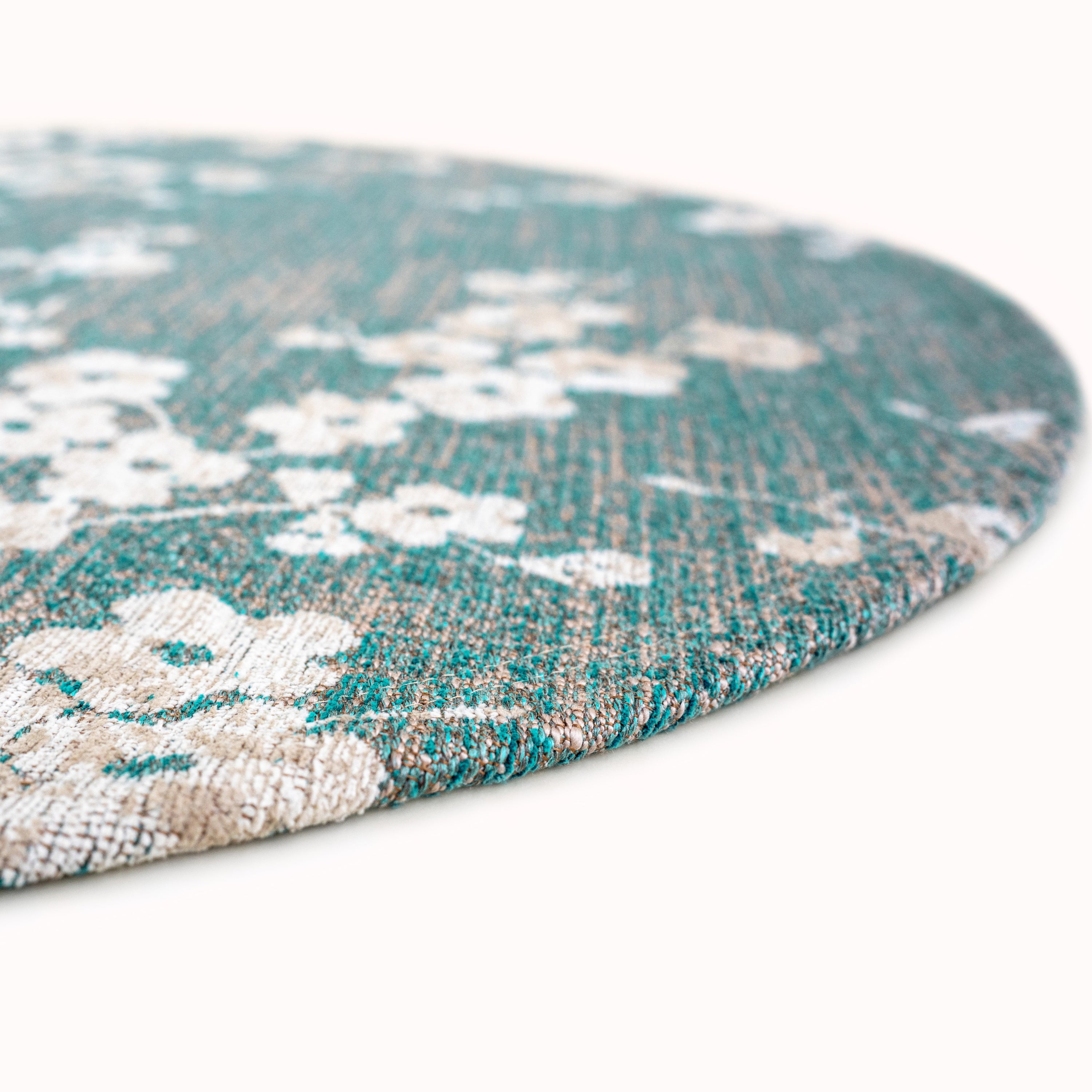 Louis de Poortere Sakura Vloerkleed Ø 240 cm - Lake Blue