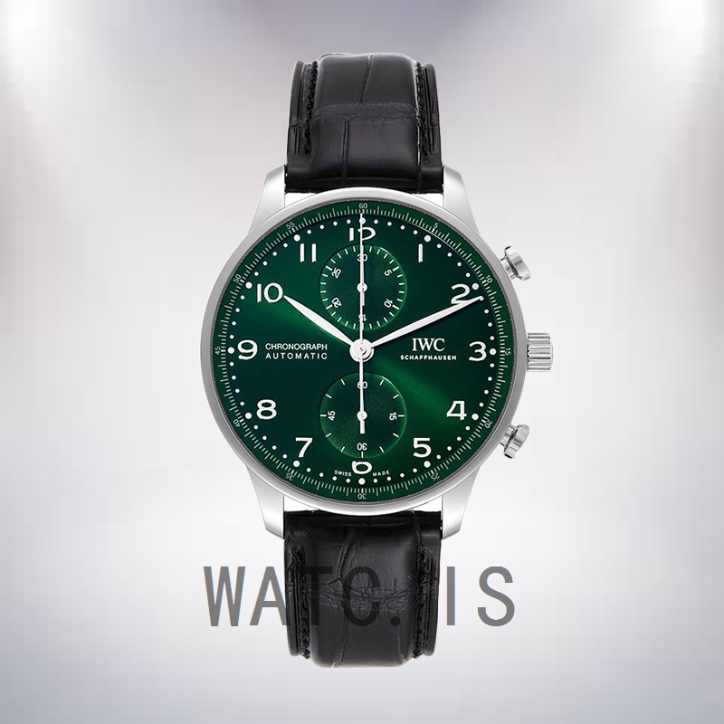 IWC Portuguese Chrono IW371615 42mm Men's Green Dial Quartz