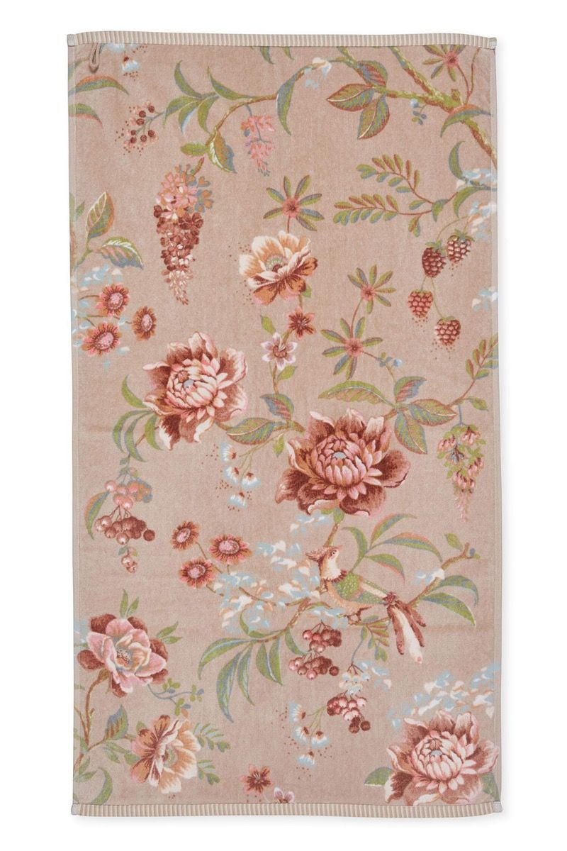 Bath Towel Secret Garden Khaki 55x100cm