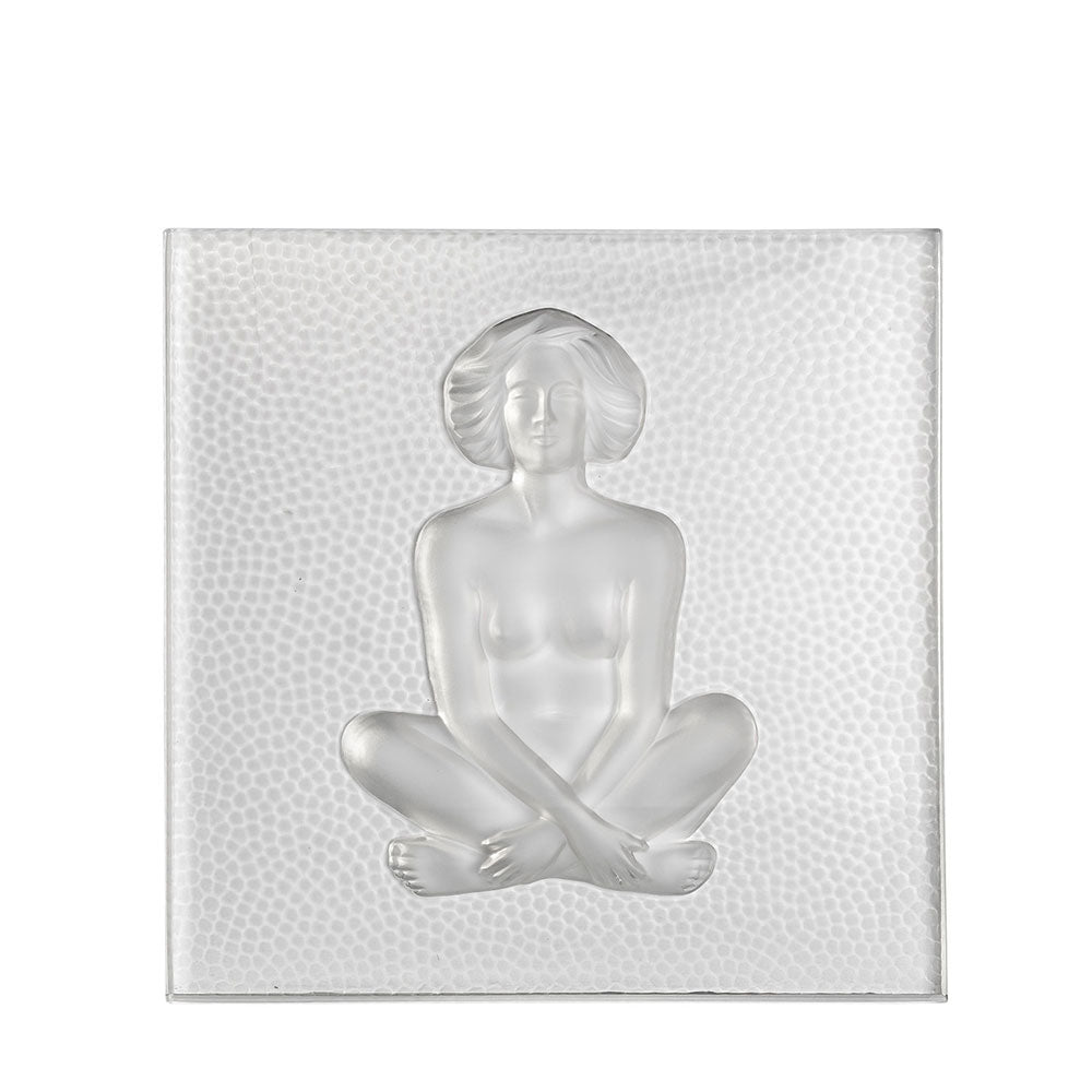 PANNEAU DÉCORATIF LES CAUSEUSES - CRISTAL INCOLORE, FACE, PETIT MODÈLE