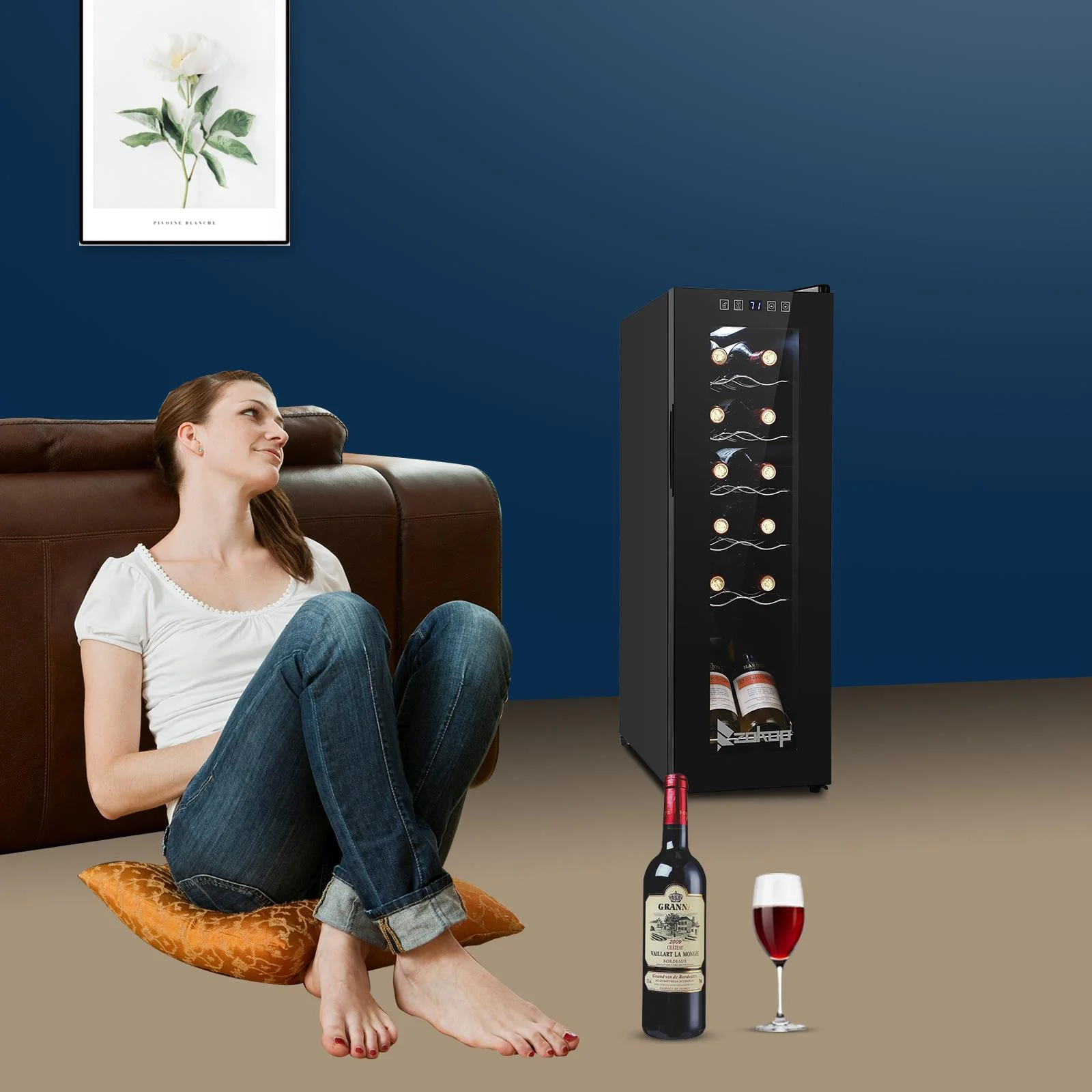 Ktaxon 18 Bottle Compressor Wine Cooler Freestanding Wine Fridge, Fast Cooling, Low Noise - Image 17