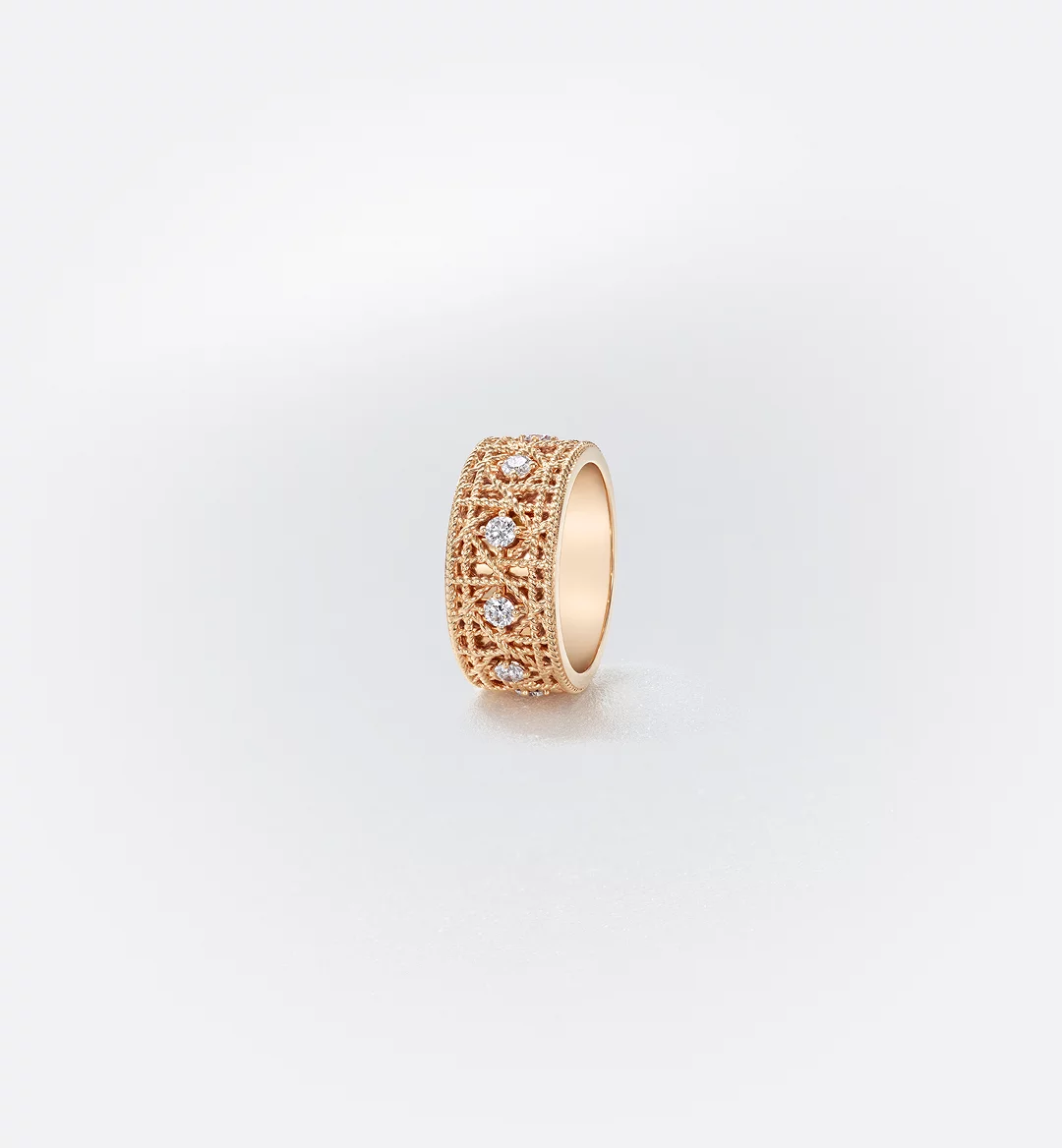 Replicate My Dior Ring Pink Gold and Diamonds(1:1 replica) - Original Replica Club