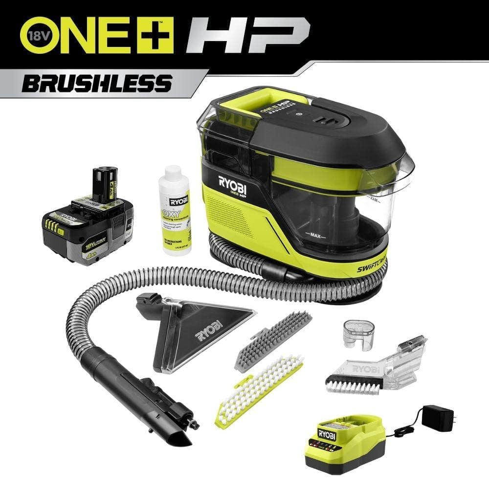 WAYFAIR RYOBI - ONE+ HP 18V Brushless Cordless SWIFTClean Mid-Size Spot Cleaner With 4.0 Ah Battery And Charger