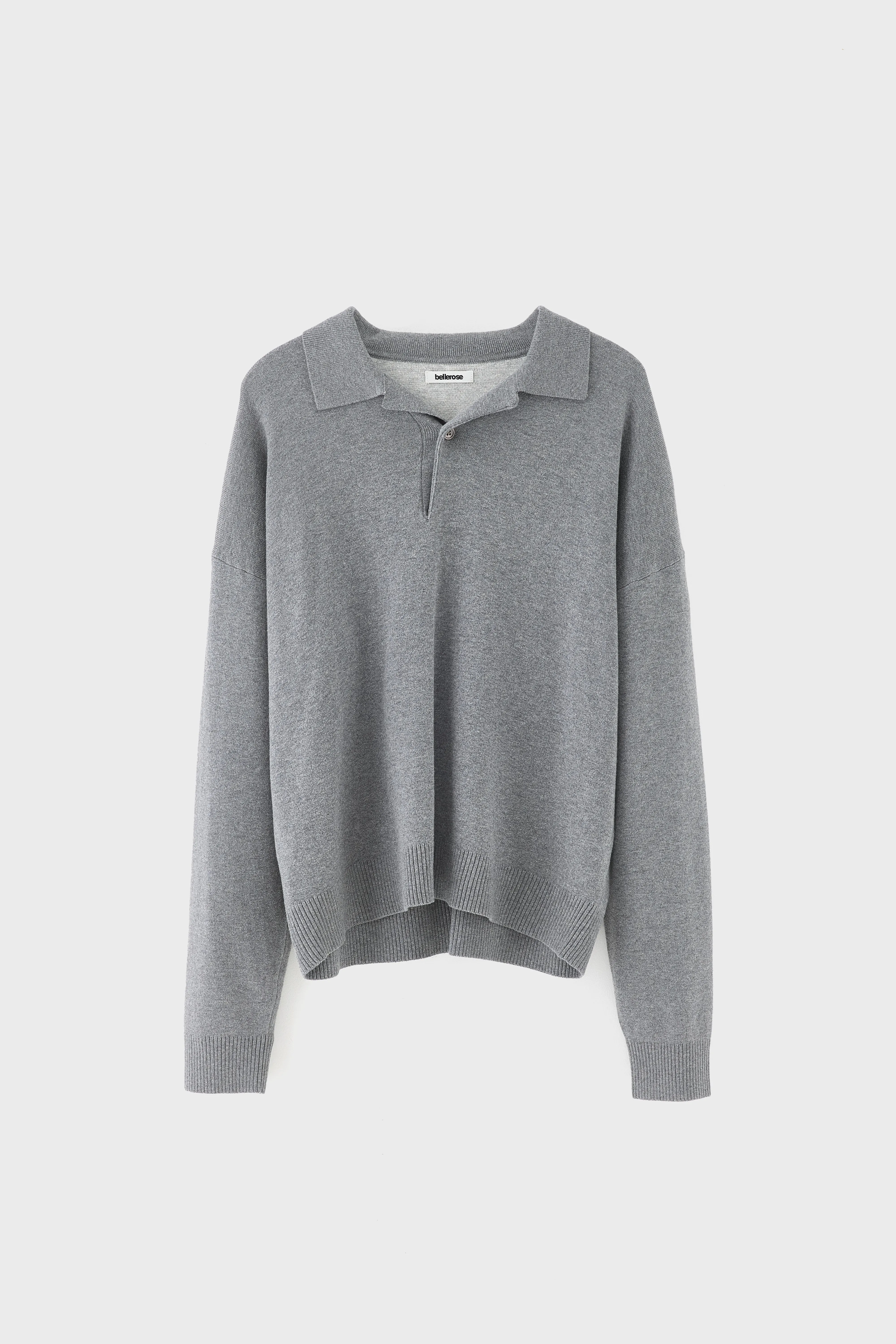 Bellerose Geobo polo neck sweater (261 / M / MID GREY)