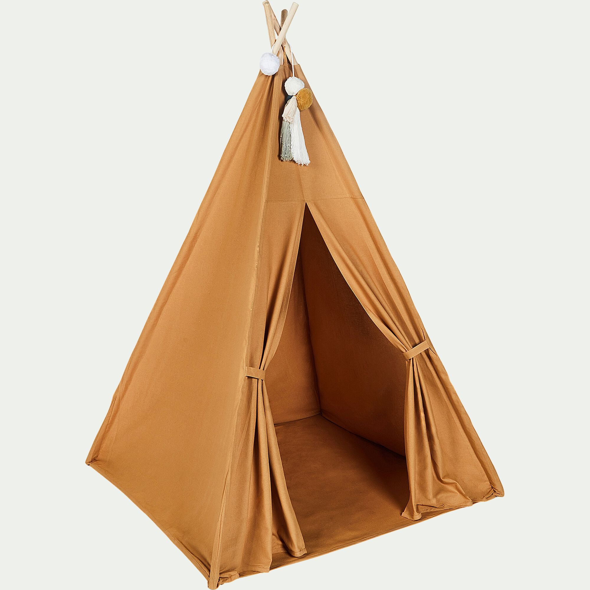 ROCHELLE - Tipi pour enfant avec tapis - beige nèfle