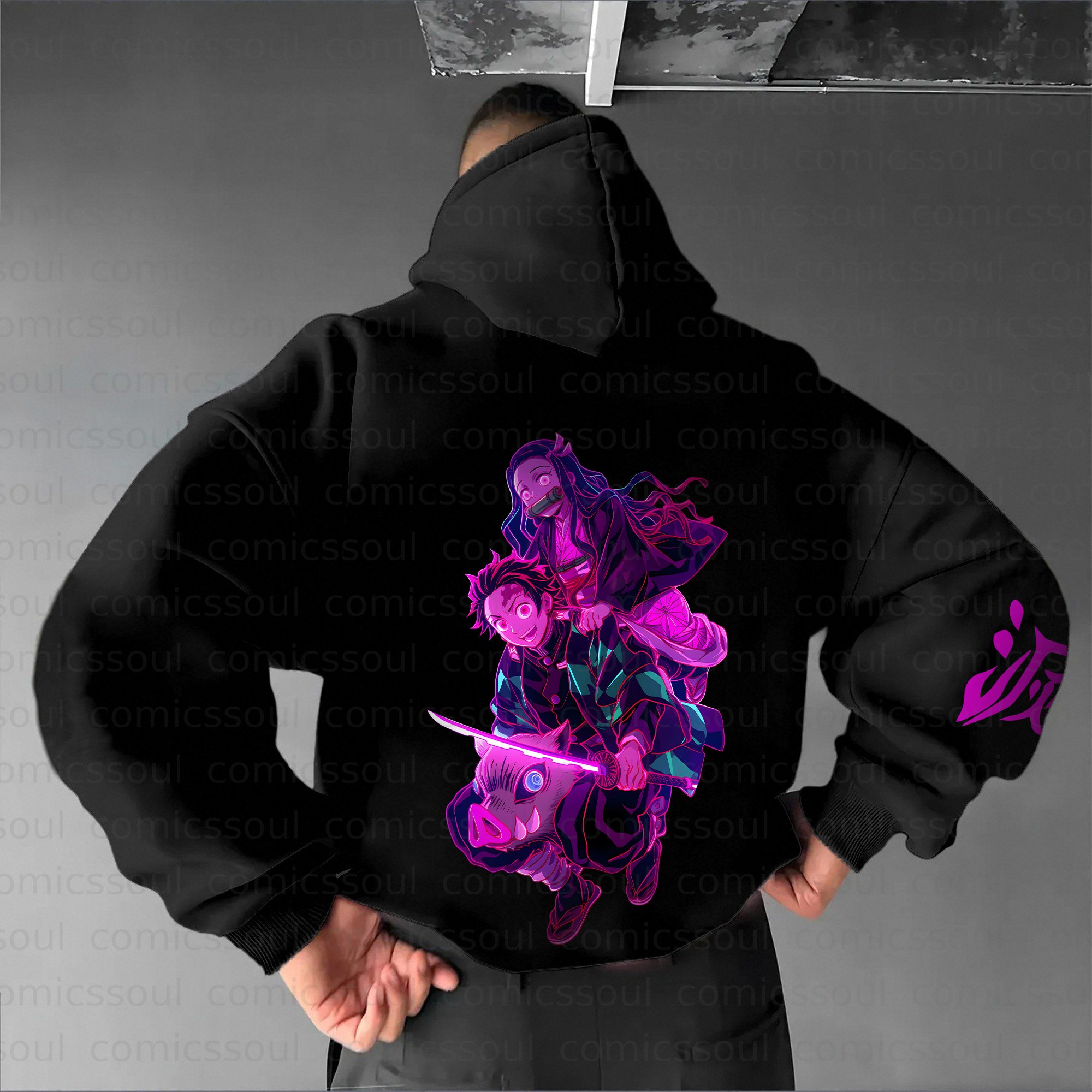 Unisex Anime Graphic Streetwear Vintage Hoodie丨Comicssoul