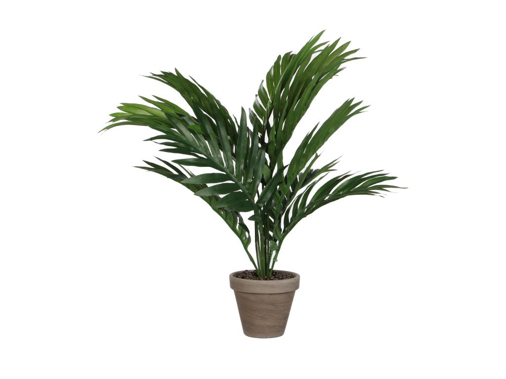 Planta artificial de Poliéster y terracota - 45 x Ø60 - Verde - ARECA PALM