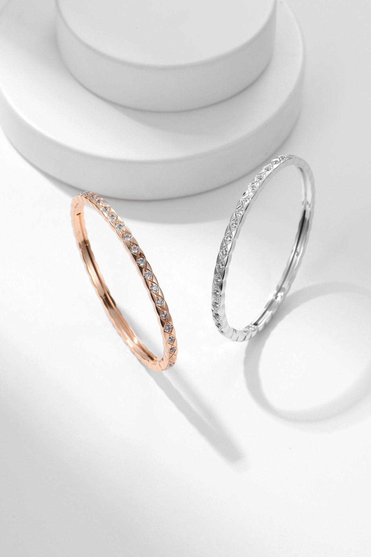Chanel Diamond Coco Crush Mini Bracelet Bangle - Original Replica Club