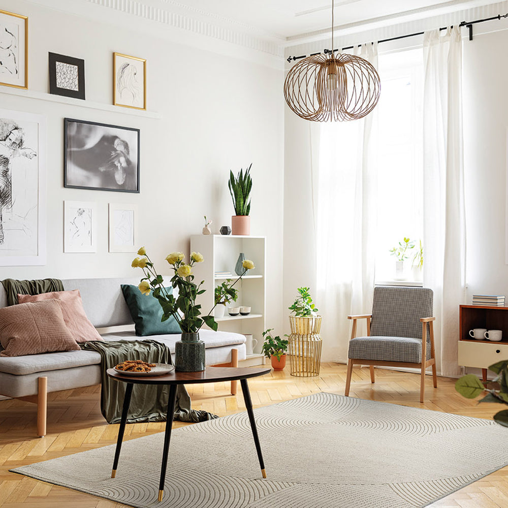 Acsento Chiara Waves Vloerkleed 240 x 340 cm - Ivory