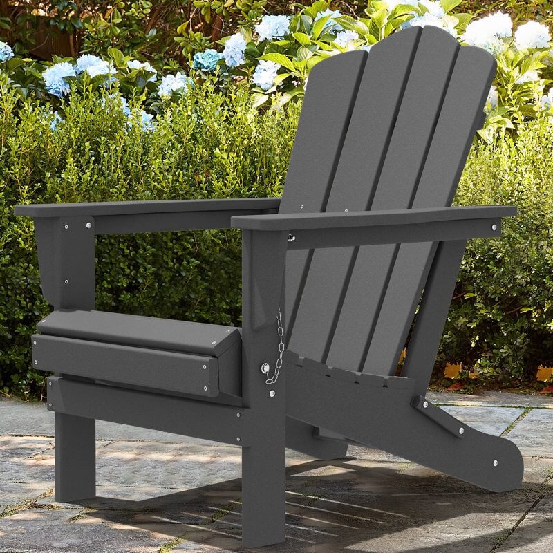 WAYFAIR High Density Polyethylene Folding Adirondack Chair