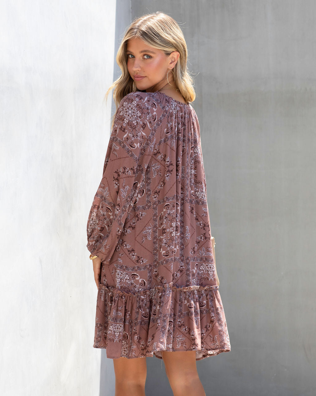 Charly Printed Babydoll Dress - Se7enfashion