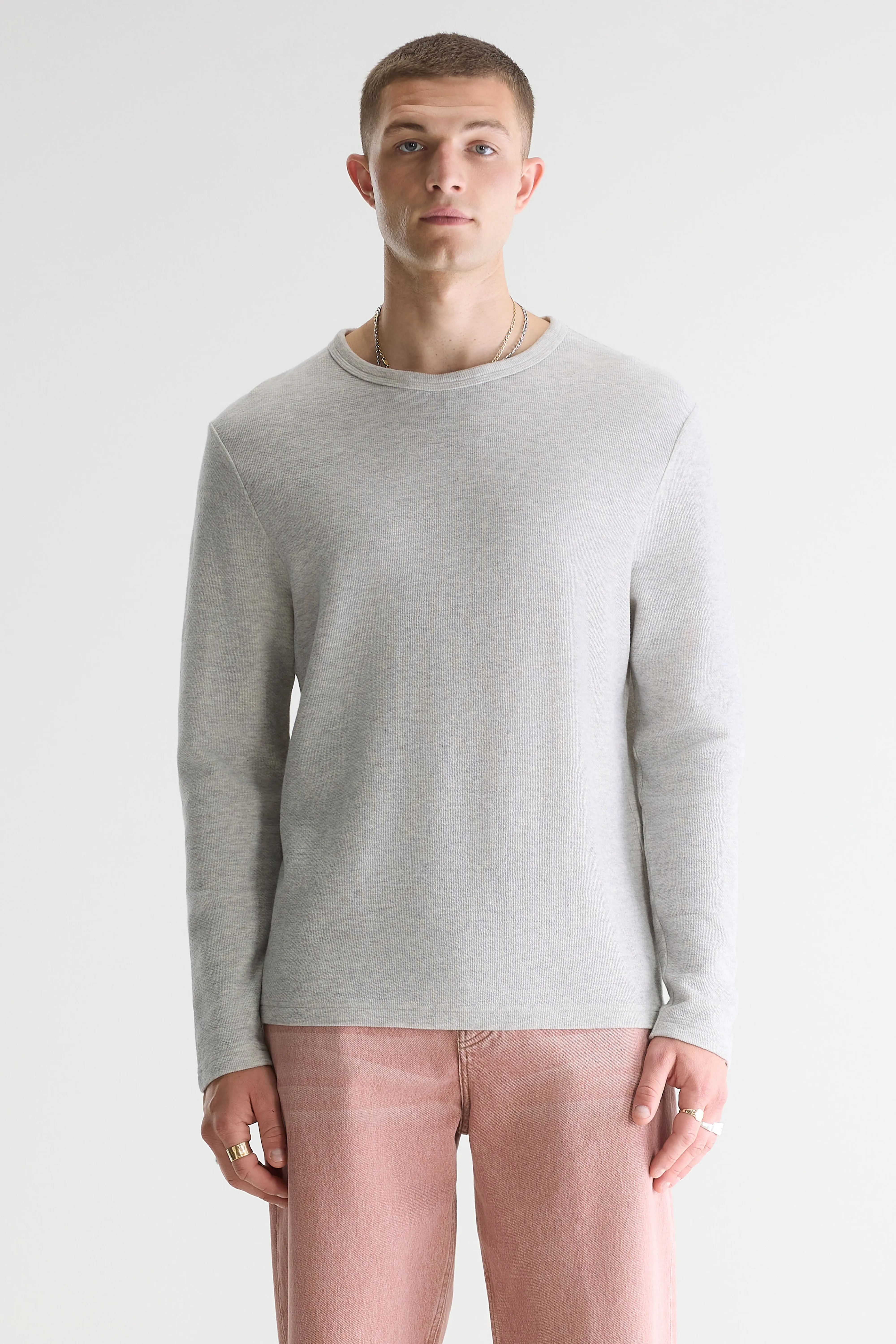 Bellerose Fresh long-sleeve grey t-shirt (242 / M / H. GREY)