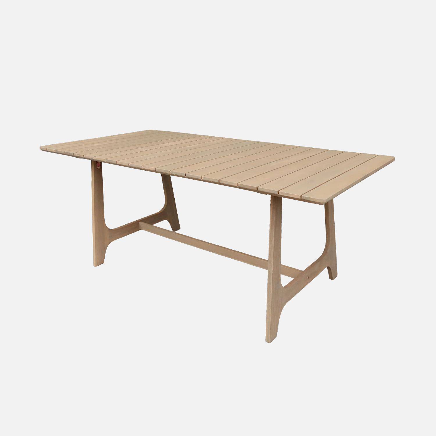Aroha - Mesa de jardín de madera de acacia para 8 personas