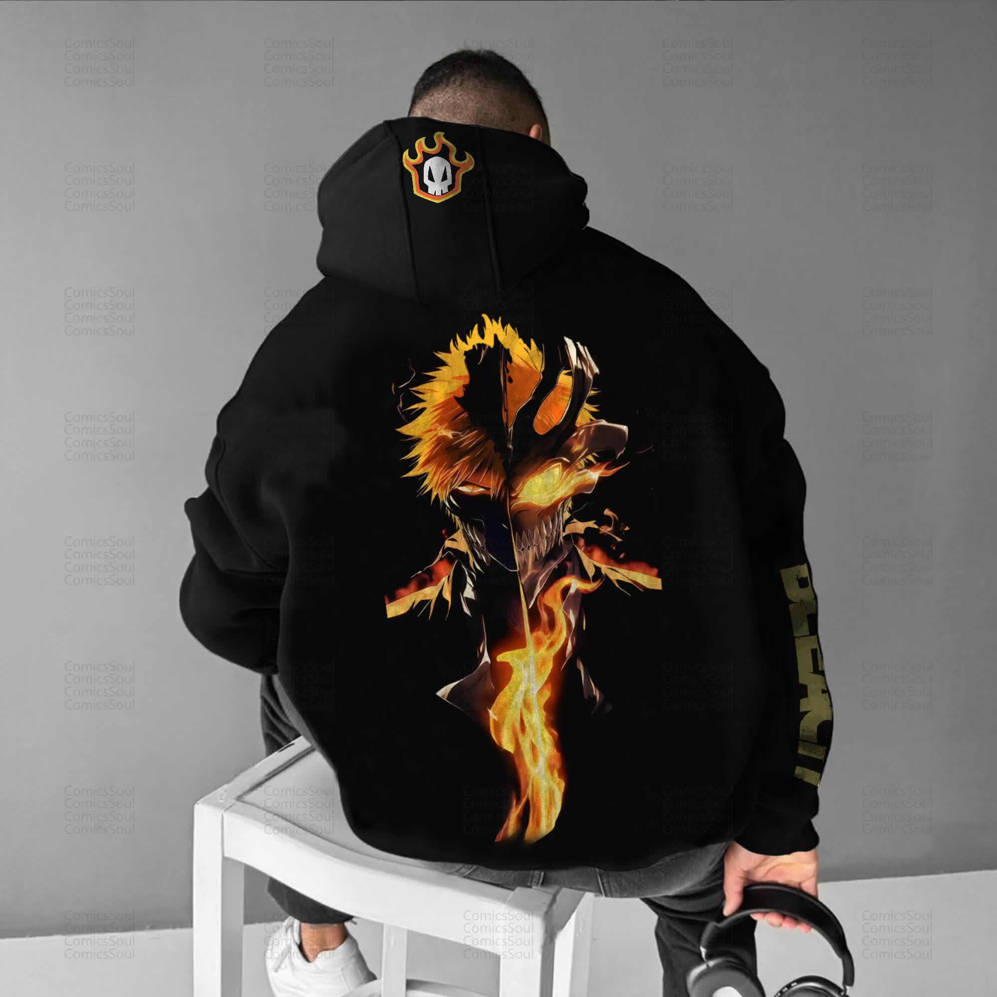 Unisex “Comicssoul” Anime Graphic Streetwear Vintage Hoodie