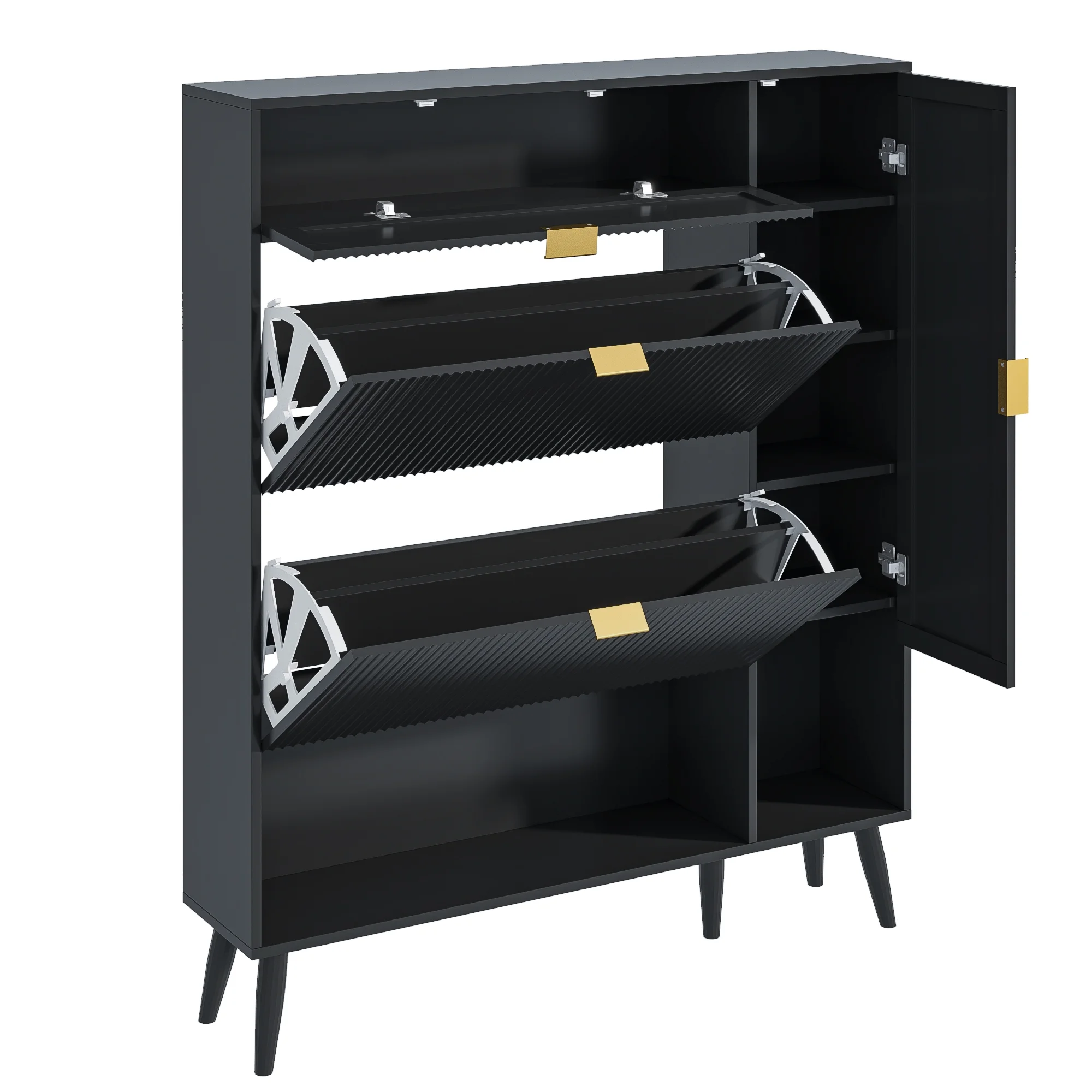 Shoe Cabinet with Drawers, slim storage cabinets, entryway shoe storage cabinets - Image 16