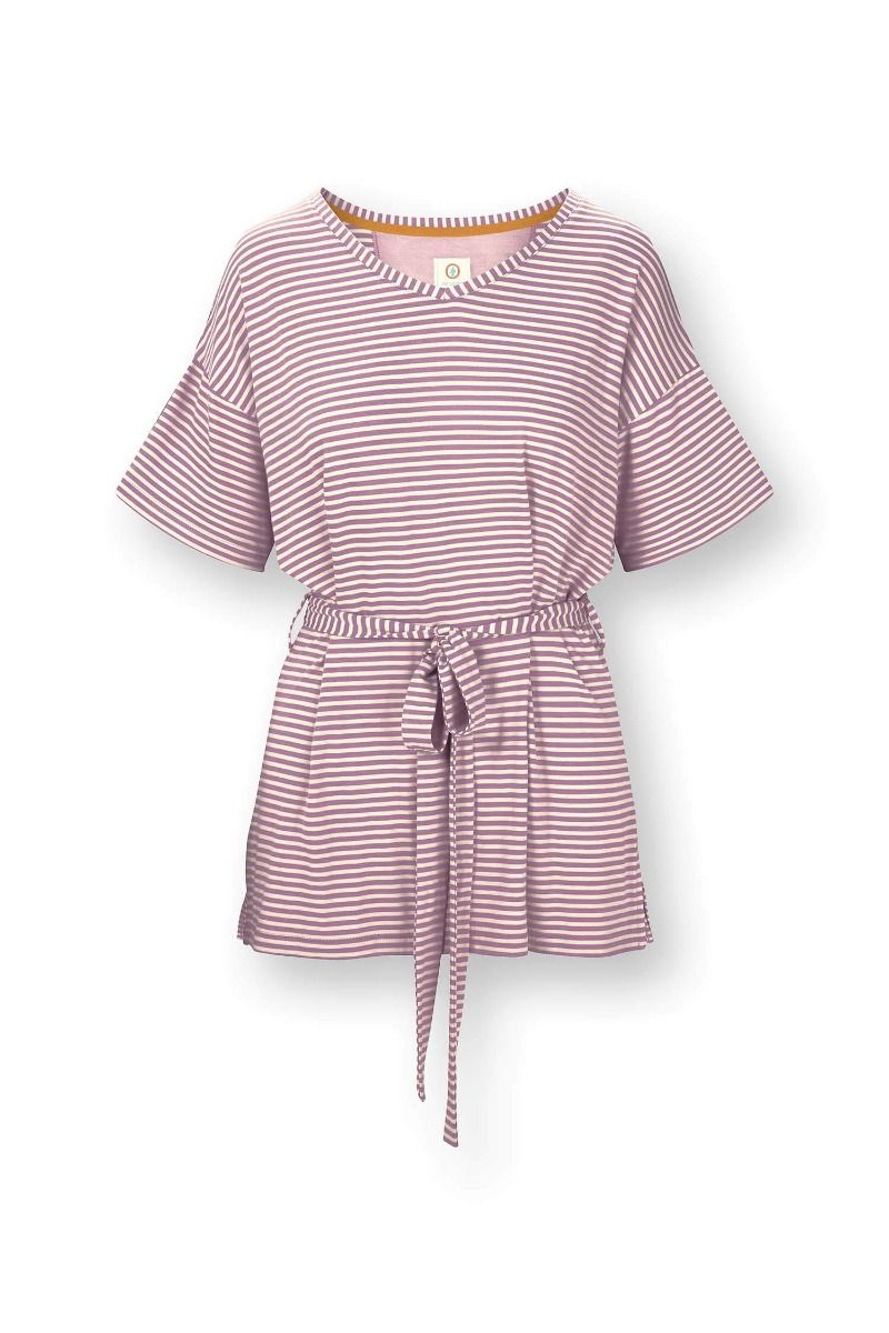 Tonya Top Short Sleeve Little Sumo Stripe Lilac