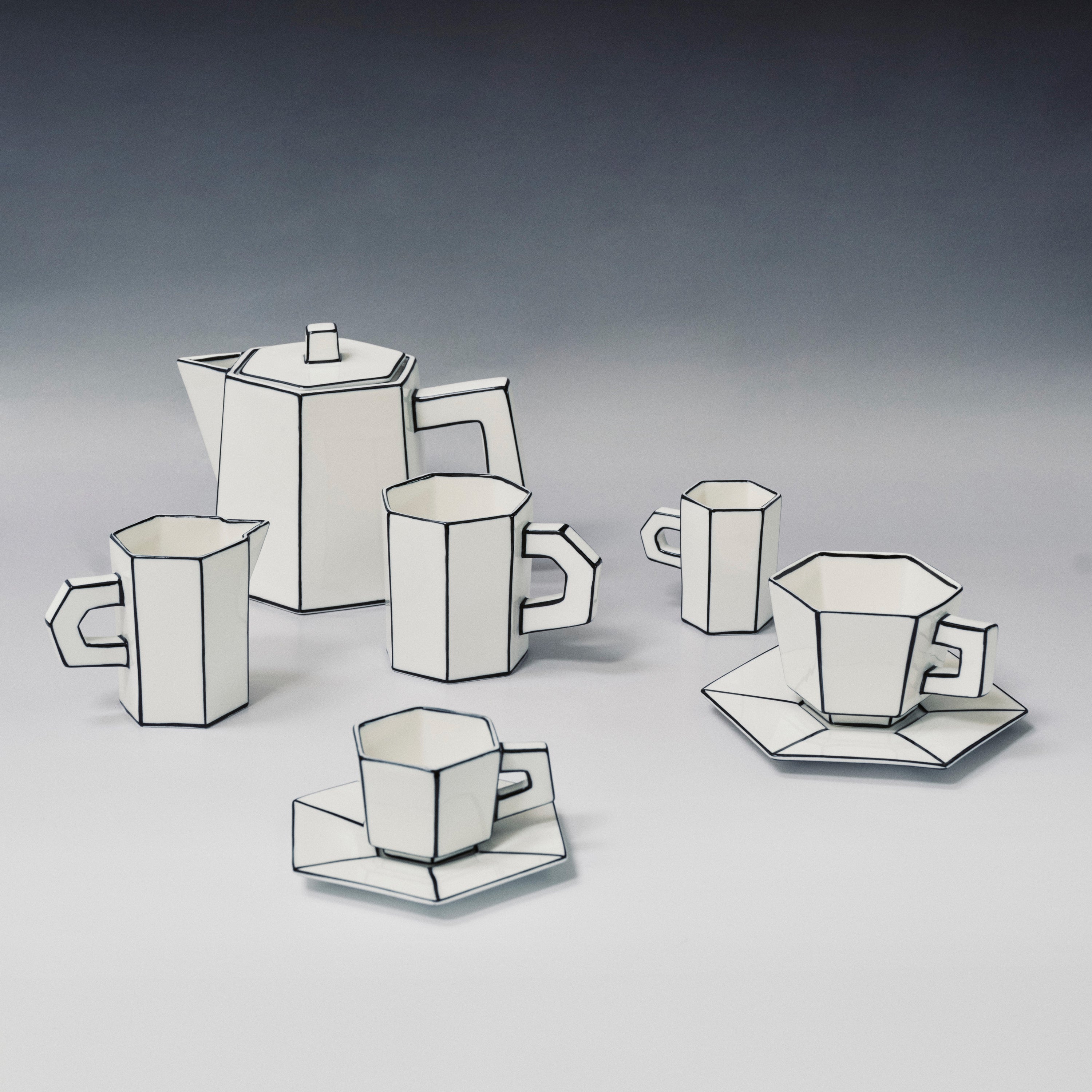 SERAX - Annebet Philips - Carte Blanche Espresso Kop & Schotel - Set v