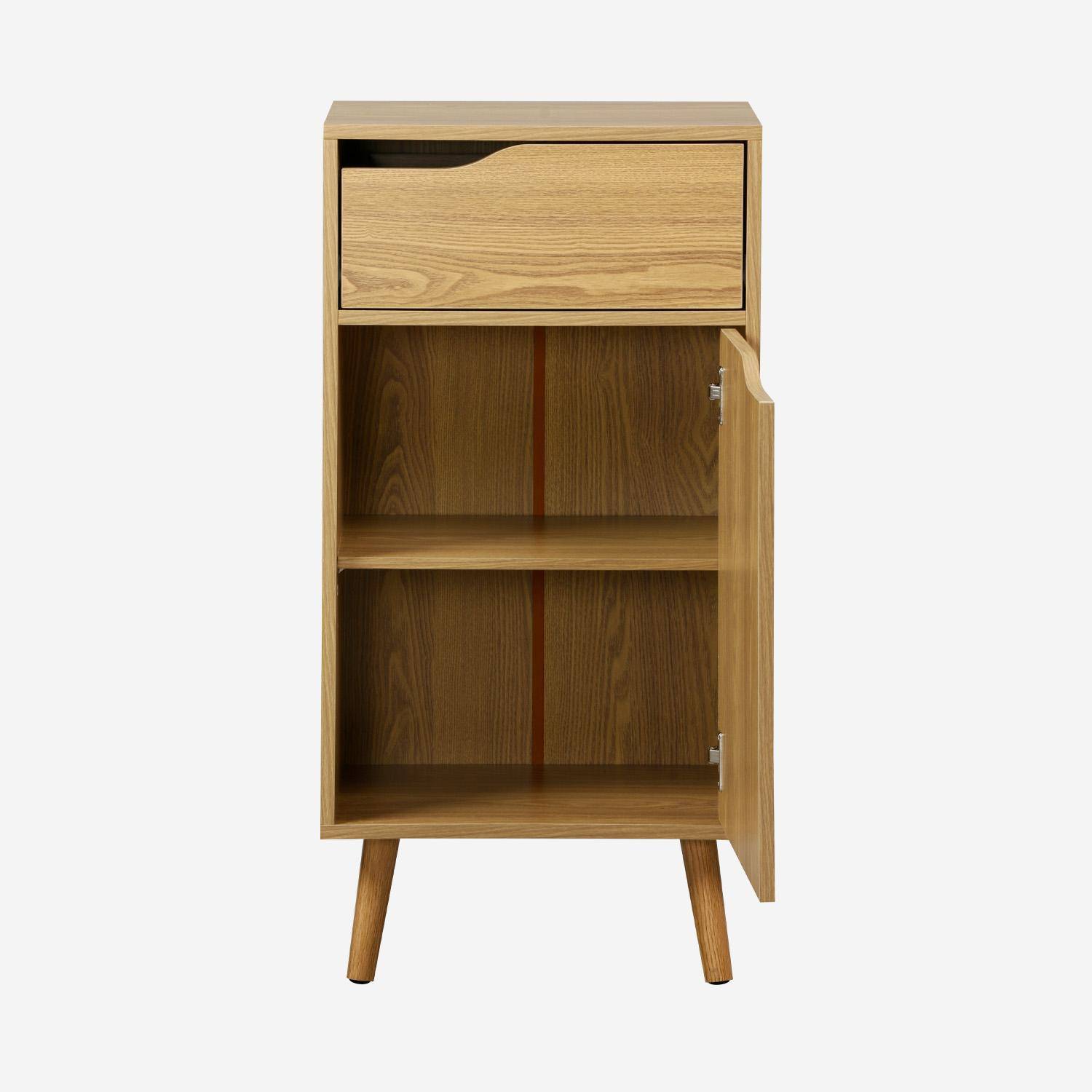 Nepal - Mueble de baño vintage, 1 cajón y 1 puerta