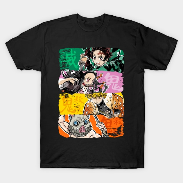 Unisex Anime Inspired Vintage T-Shirt丨Comicssoul