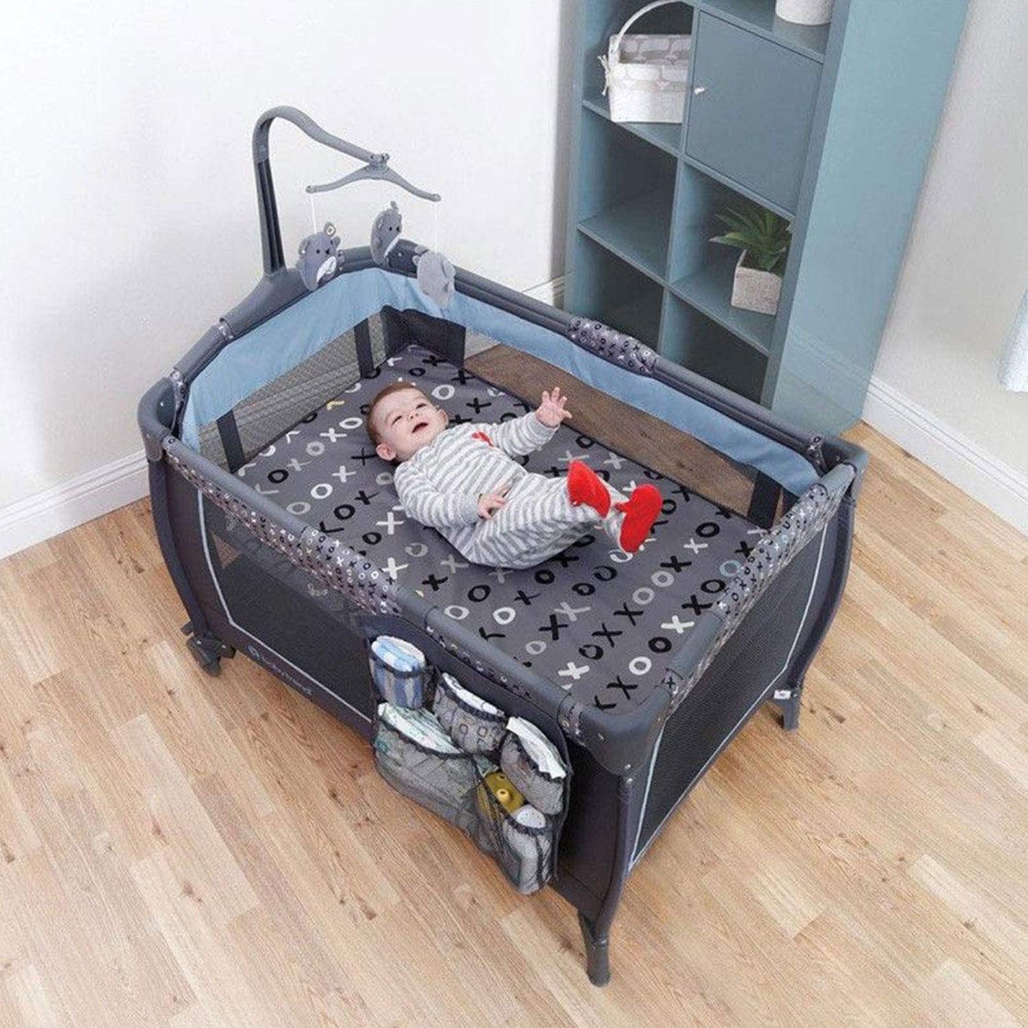 Baby Trend Trend-E Nursery Center Playard with Travel Bag - Starlight Pink - Image 7
