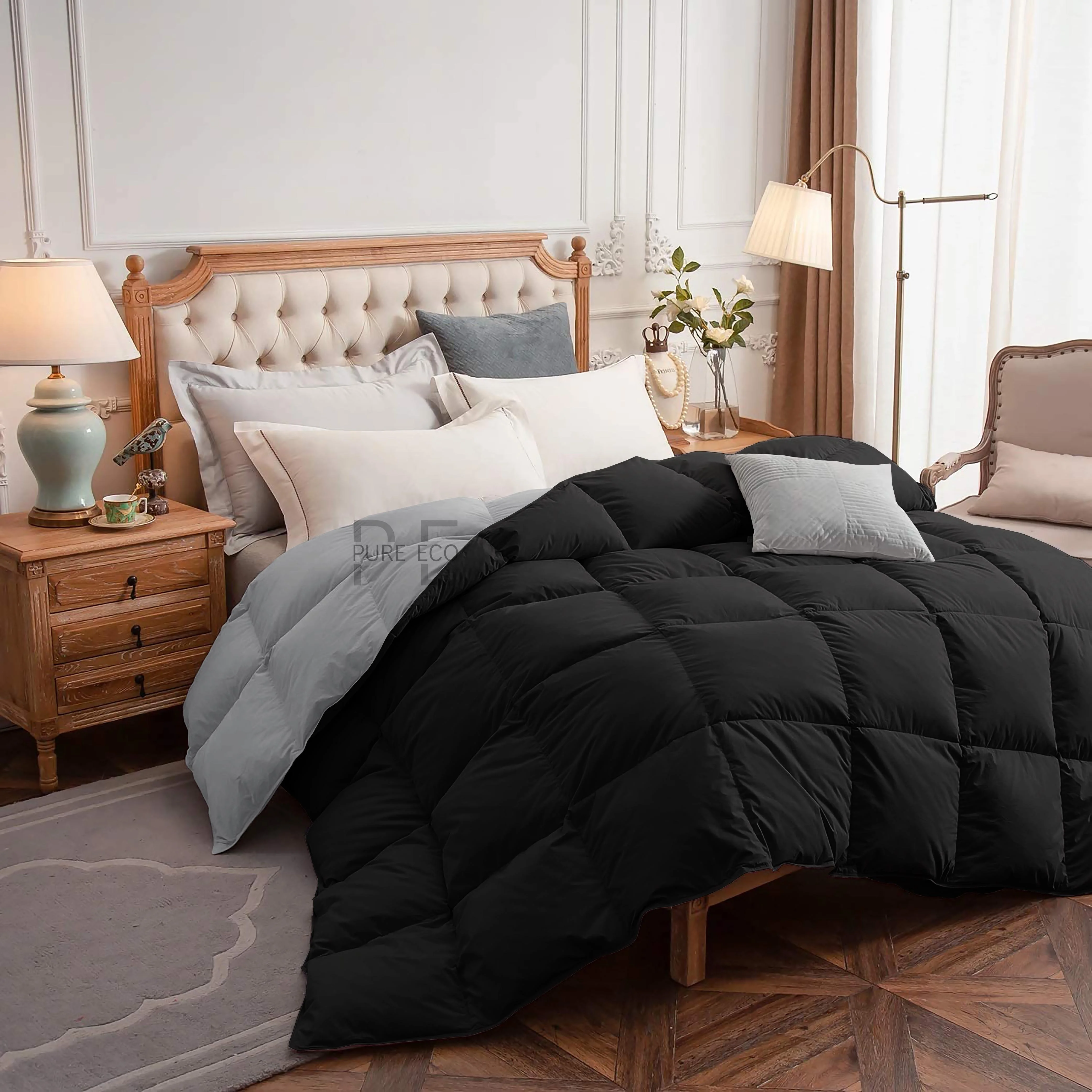 Ayanshi Hotel Bedding Comforter Twin Size, Duvet Insert, Quilted Comforter with Corner Tabs, All Season Lightweight Quilt, Down Alternative Hotel Comforter Twin Size 68X90 Baby Pink - Image 43