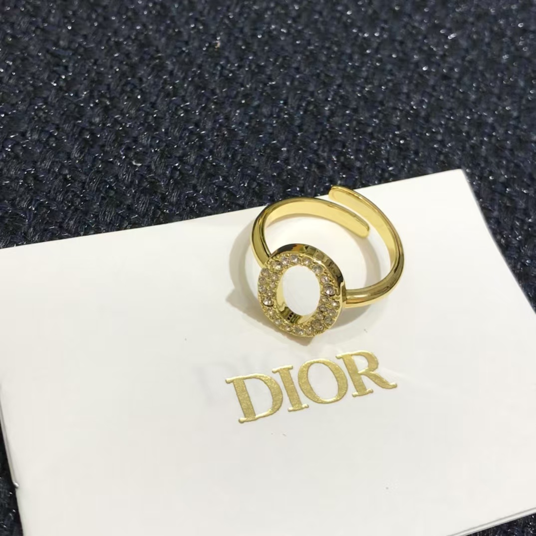 Dior Separate Letters Rings - 4 Pieces - Original Replica Club