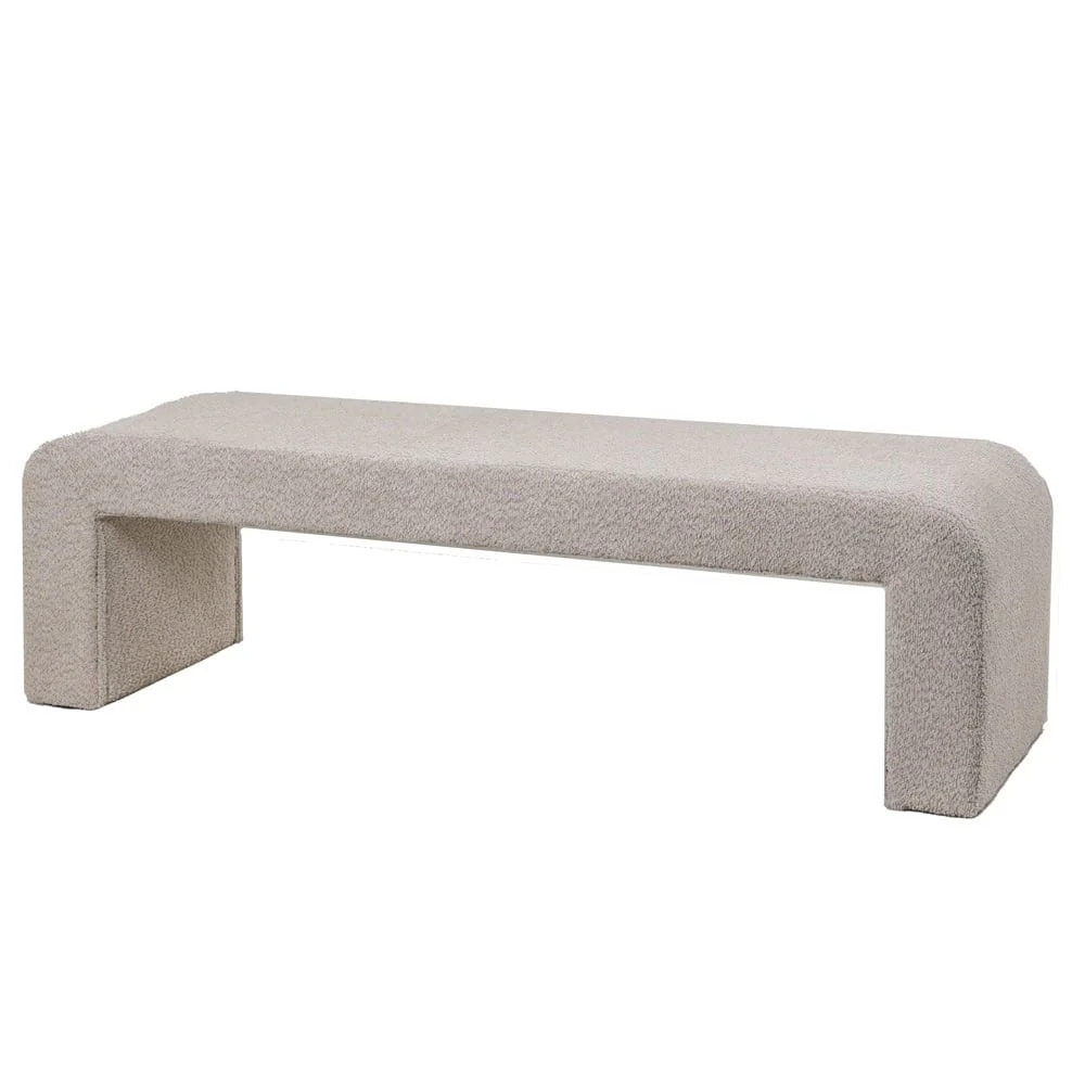 Bankje wooden entryway bench with natural pine finish and padded seat