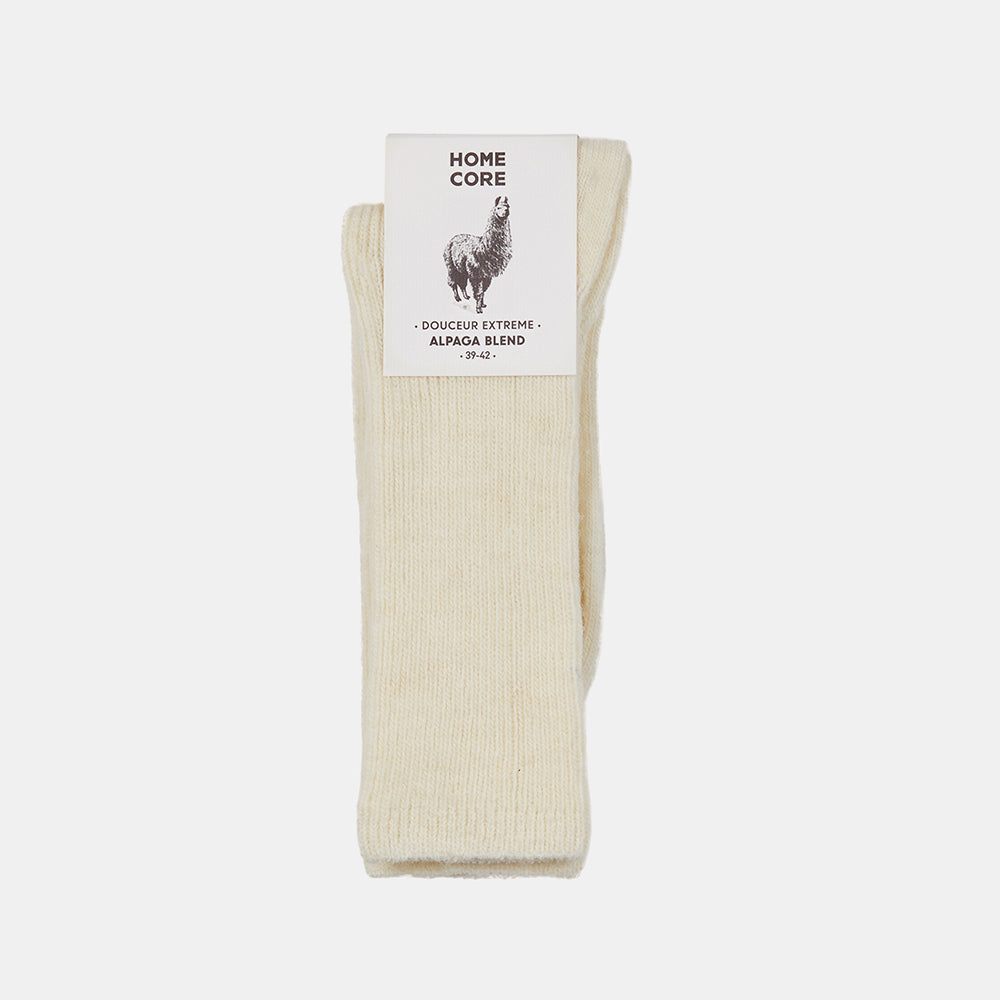 Homecore - Chaussettes en mélange Alpaga - Crème