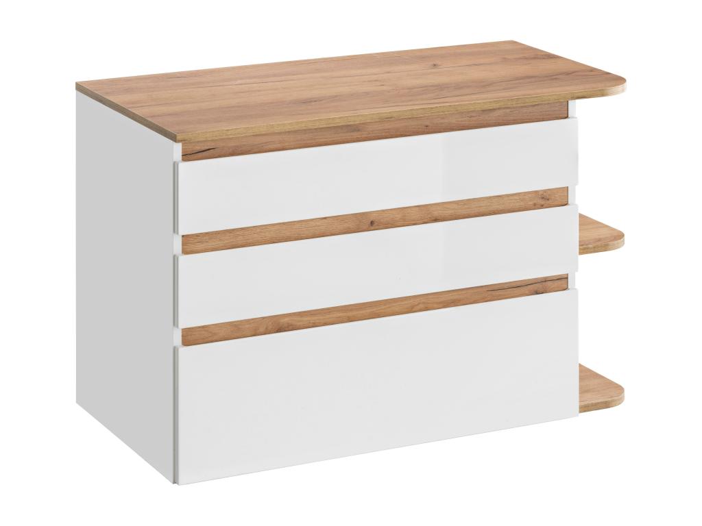Armario Bajo Lavabos Luzssnh CUW94 3D 94x50x64 Blanco
