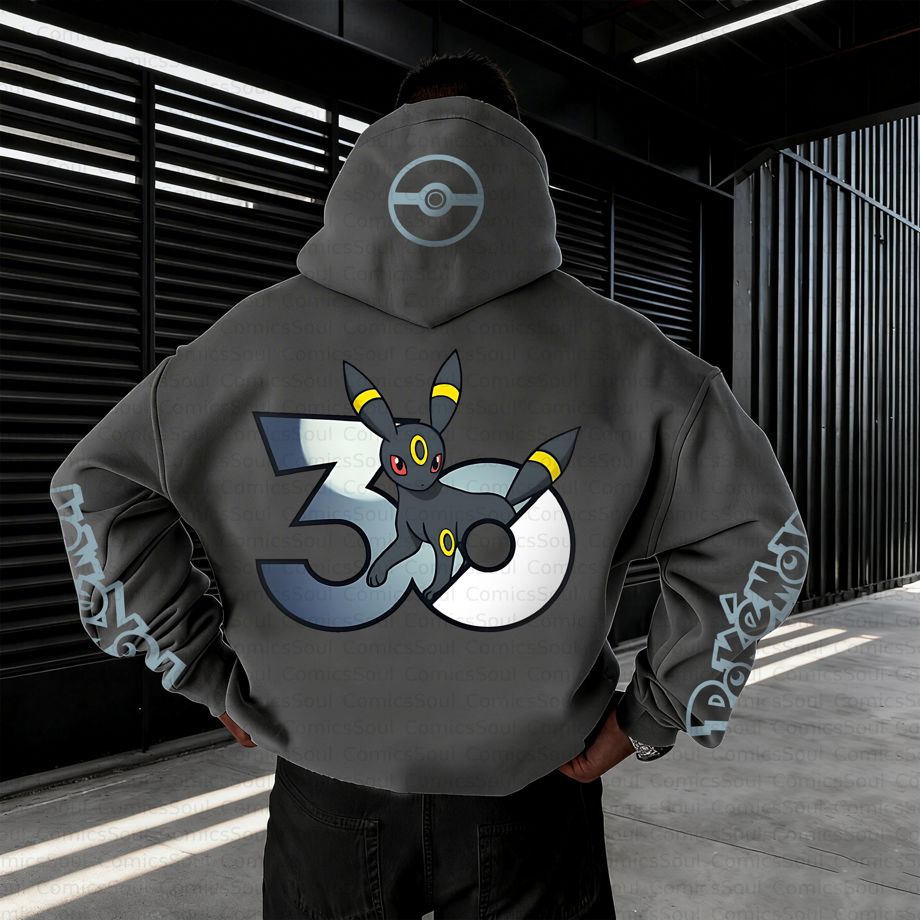Unisex Anime Inspired Vintage Plush Hoodie