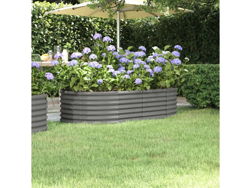 Decoratodo acero recubrimiento polvo gris 152x80x36 cm