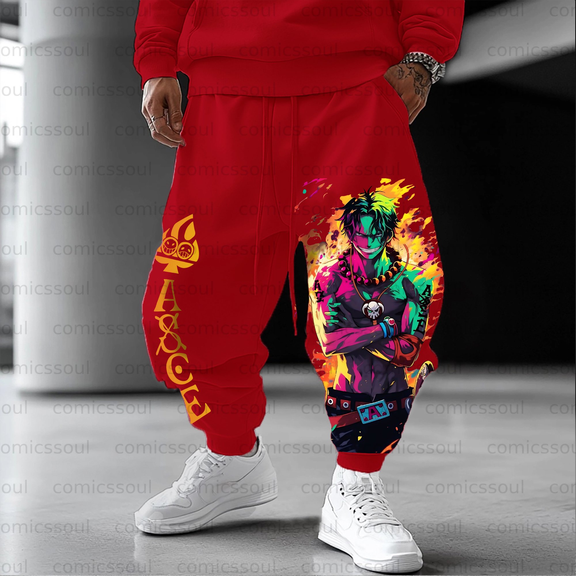 Unisex Anime Inspired Vintage Pants