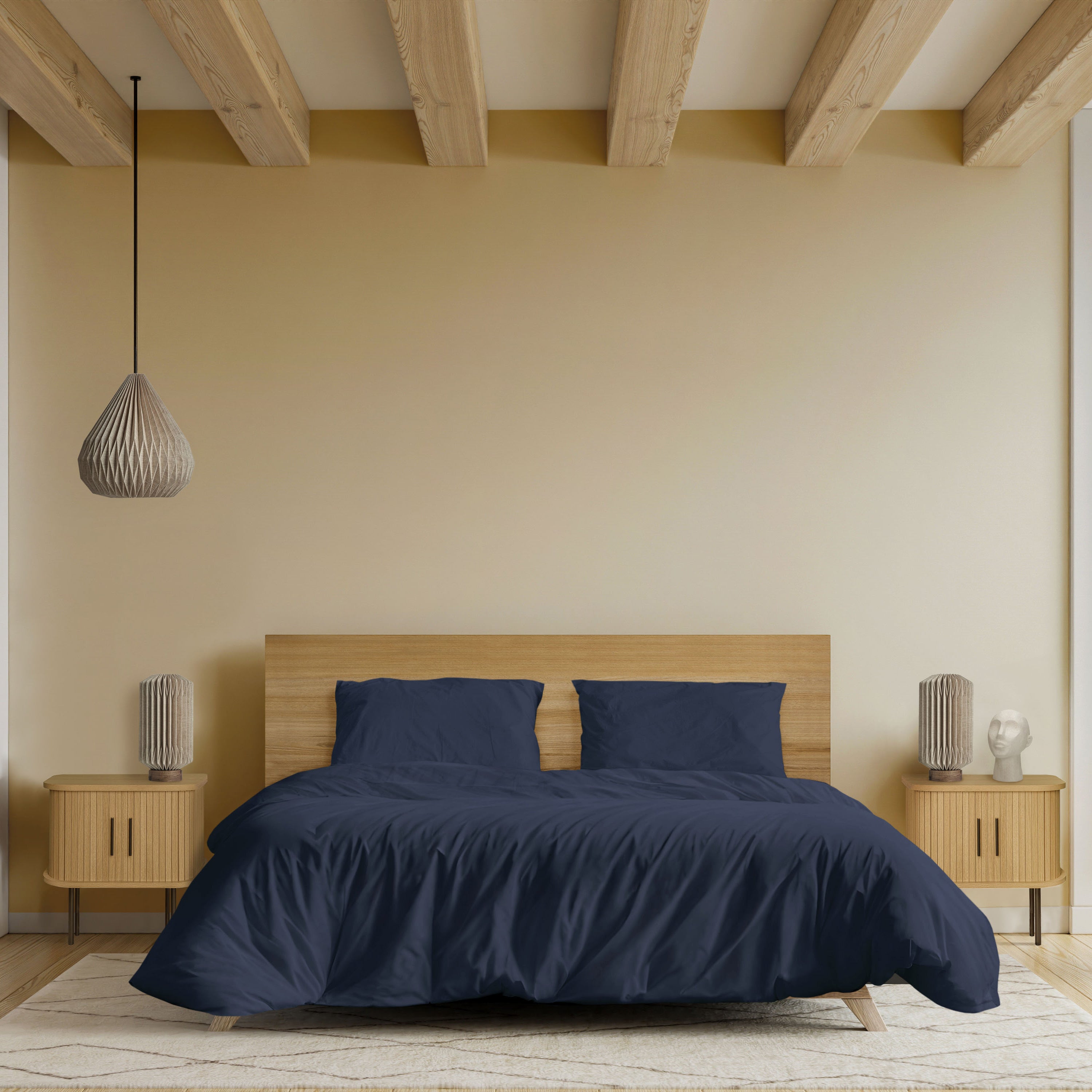 by fonQ Fresh Dekbedovertrek 200 x 220/240 cm - Indigo Blue