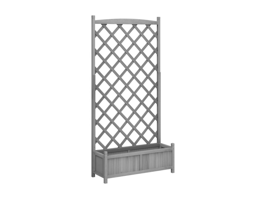 Con  nrejado madera maciza de Decoratodo gris