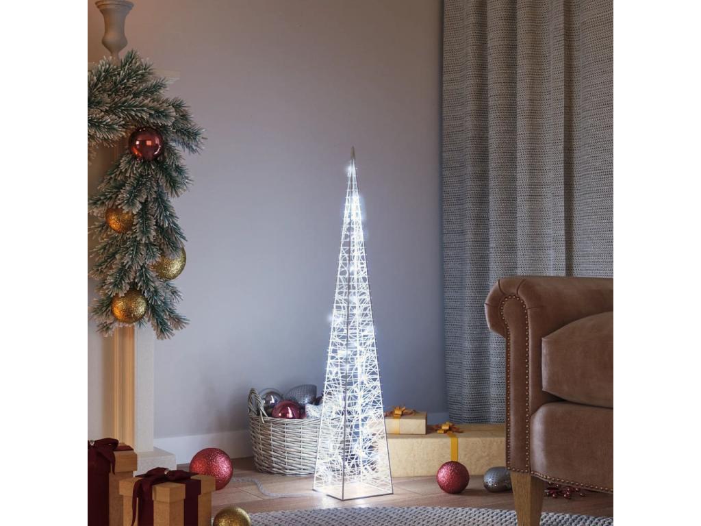 Cono de luz LED decorativo Acrílico Blanco frío 90 cm