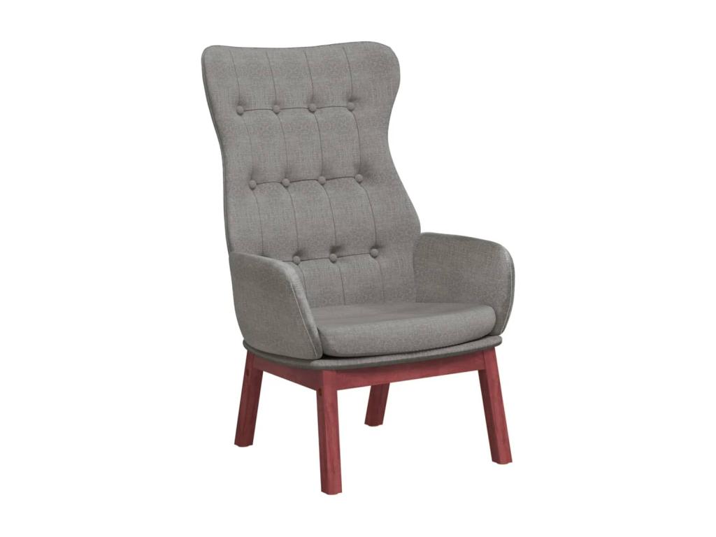Sillón de Nestleano de tela gris claro