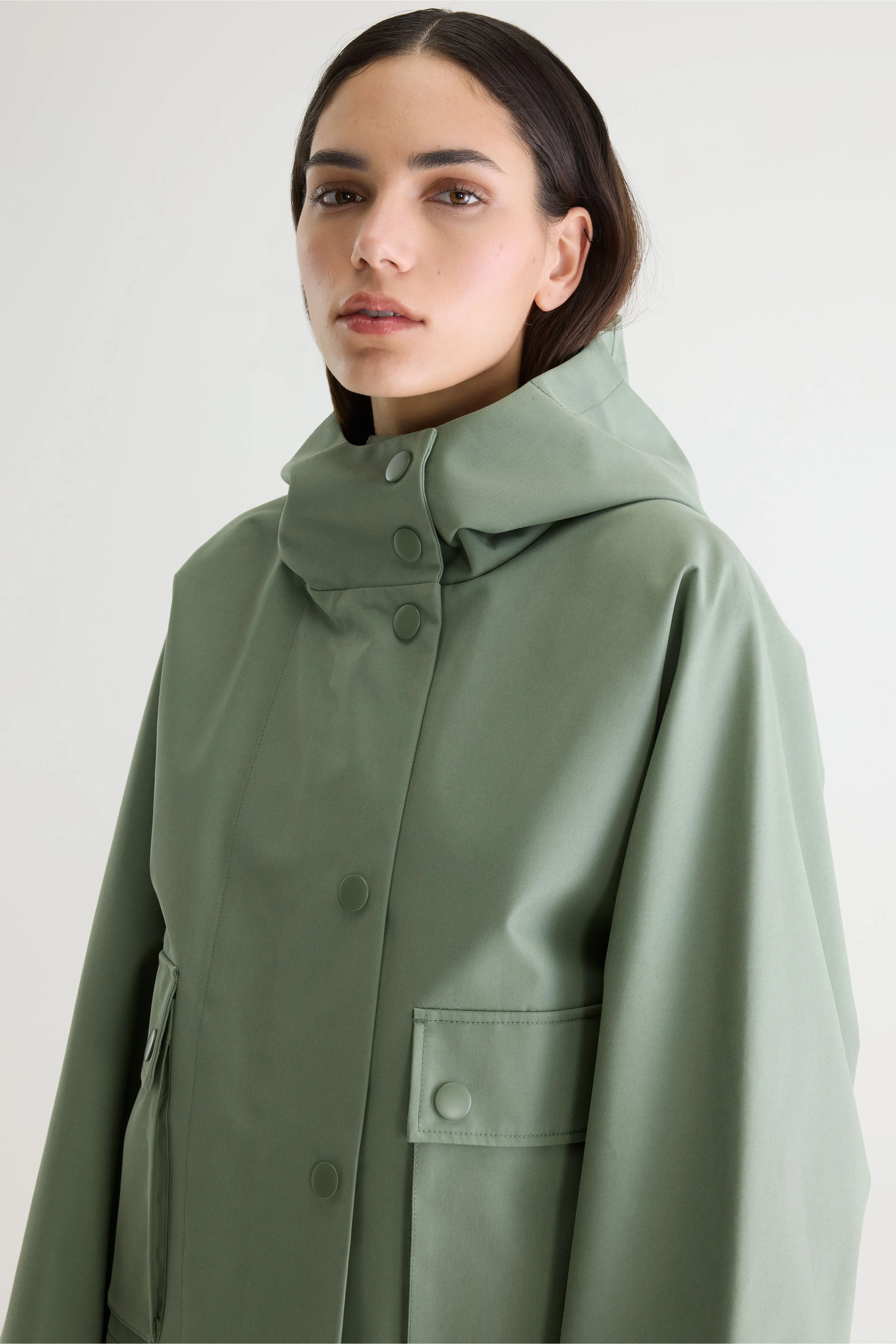 Bellerose Jenna hooded jacket (261 / W / EUCALYPTUS)