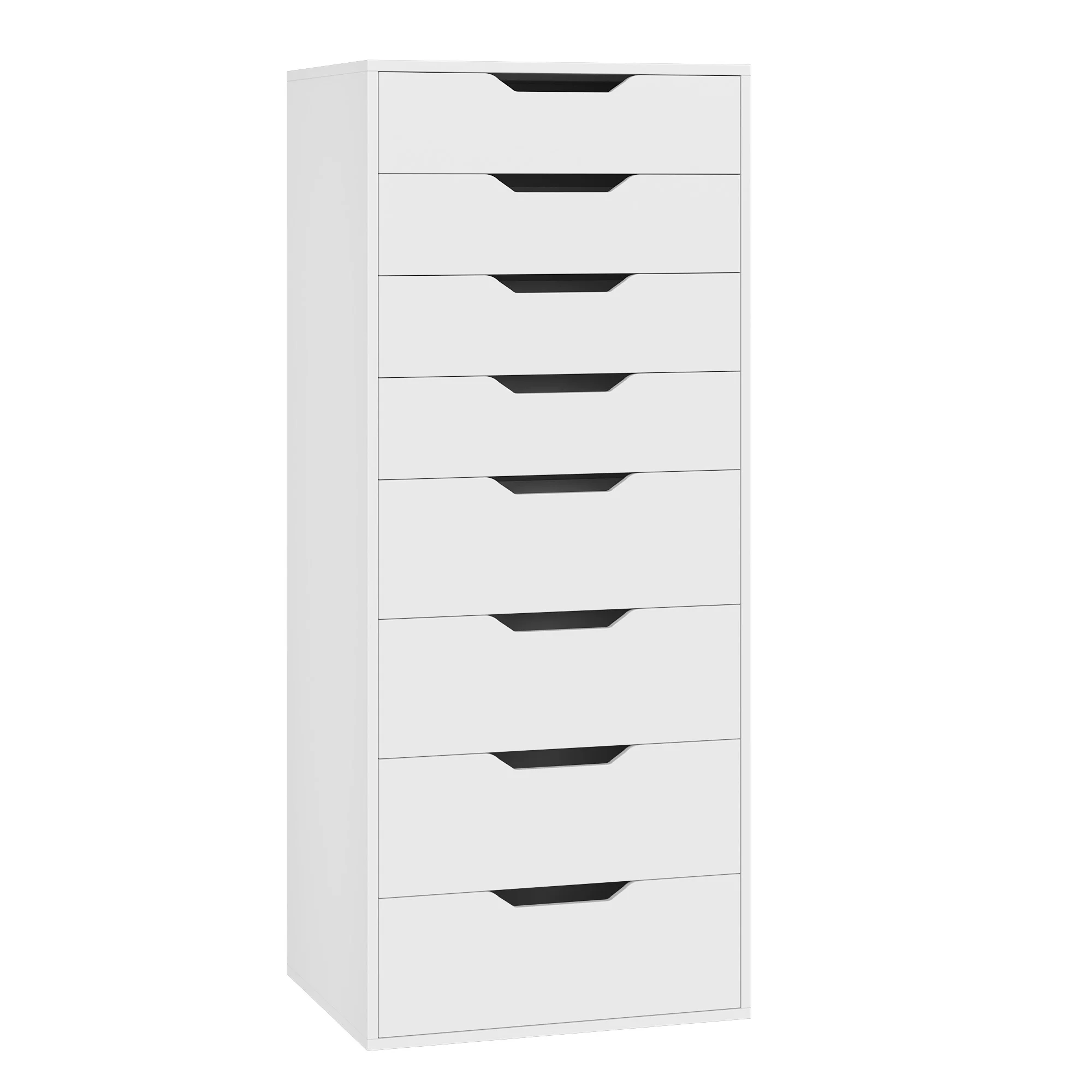 Homfa Vertical 8 Drawer Dresser, 44.5-H Modern Drawers Dresser for Bedroom Living Room, White - Image 5