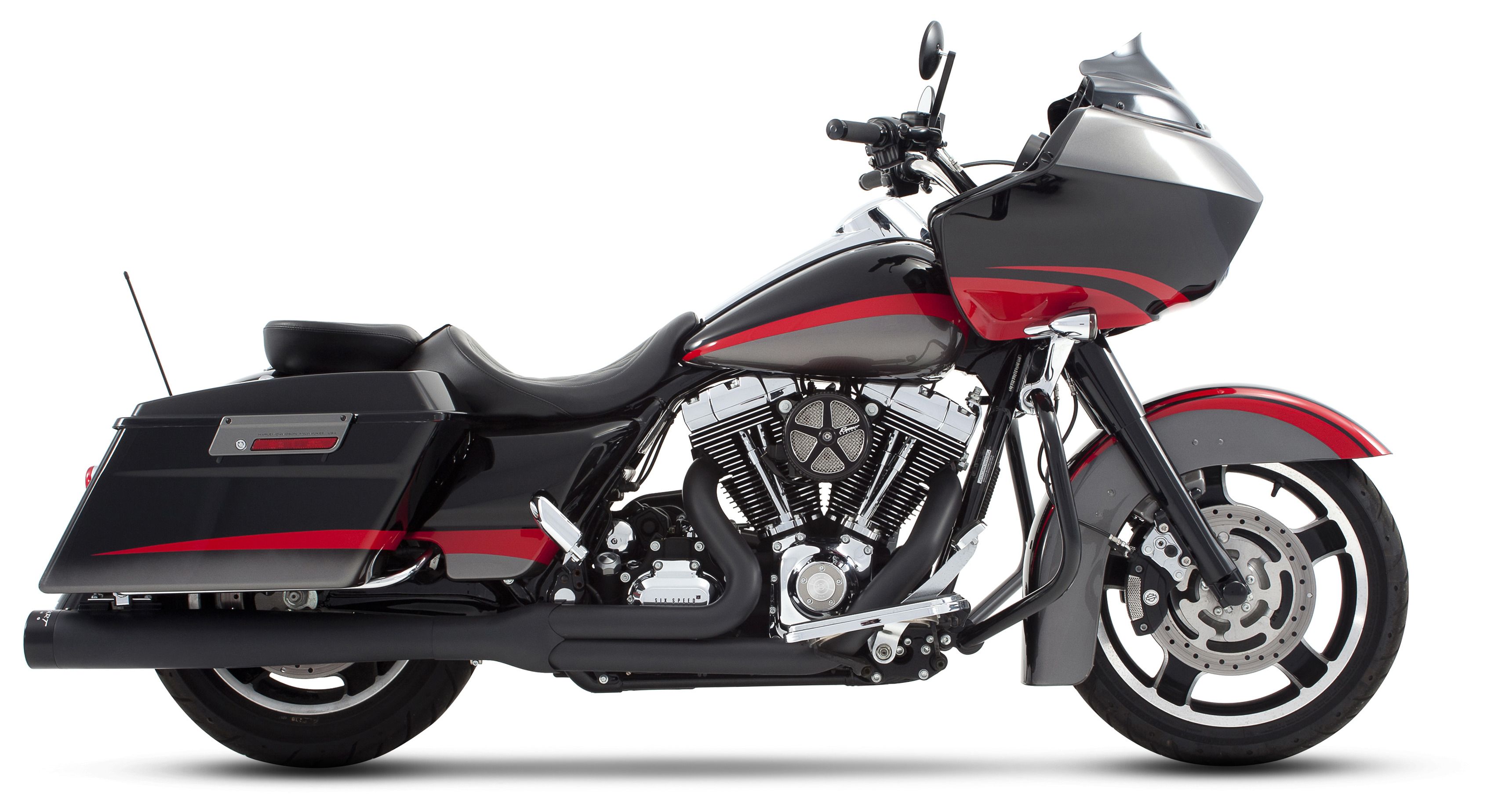 SportsBikeShop Rinehart 2-Into-1 Exhaust For Harley