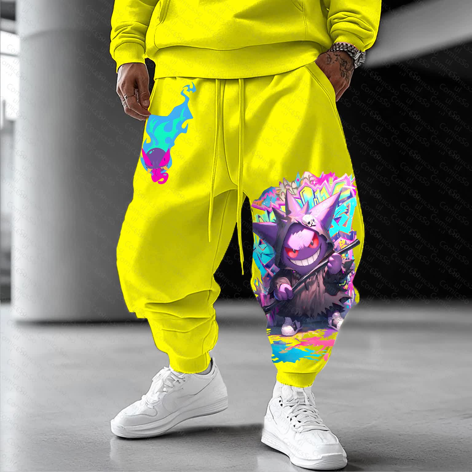 Unisex  “Comicssoul” Casual Anime Streetwear Pant TeeThreads Sustain the Scene with Custom Apparel