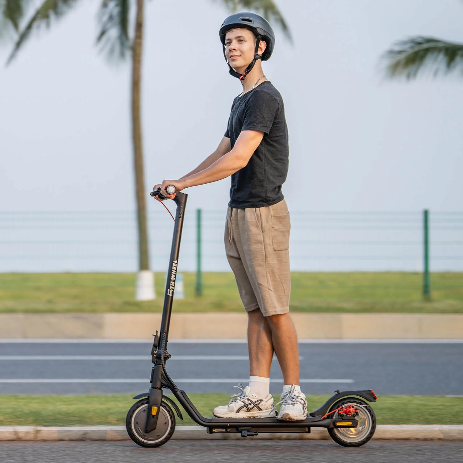 5TH WHEEL W16S 300W Electric Scooter with Turn Signal, 8.5” Solid Tires, 18mph & 12Miles Range, Folding Commuting E-Scooter for Adults with APP Control - Image 7