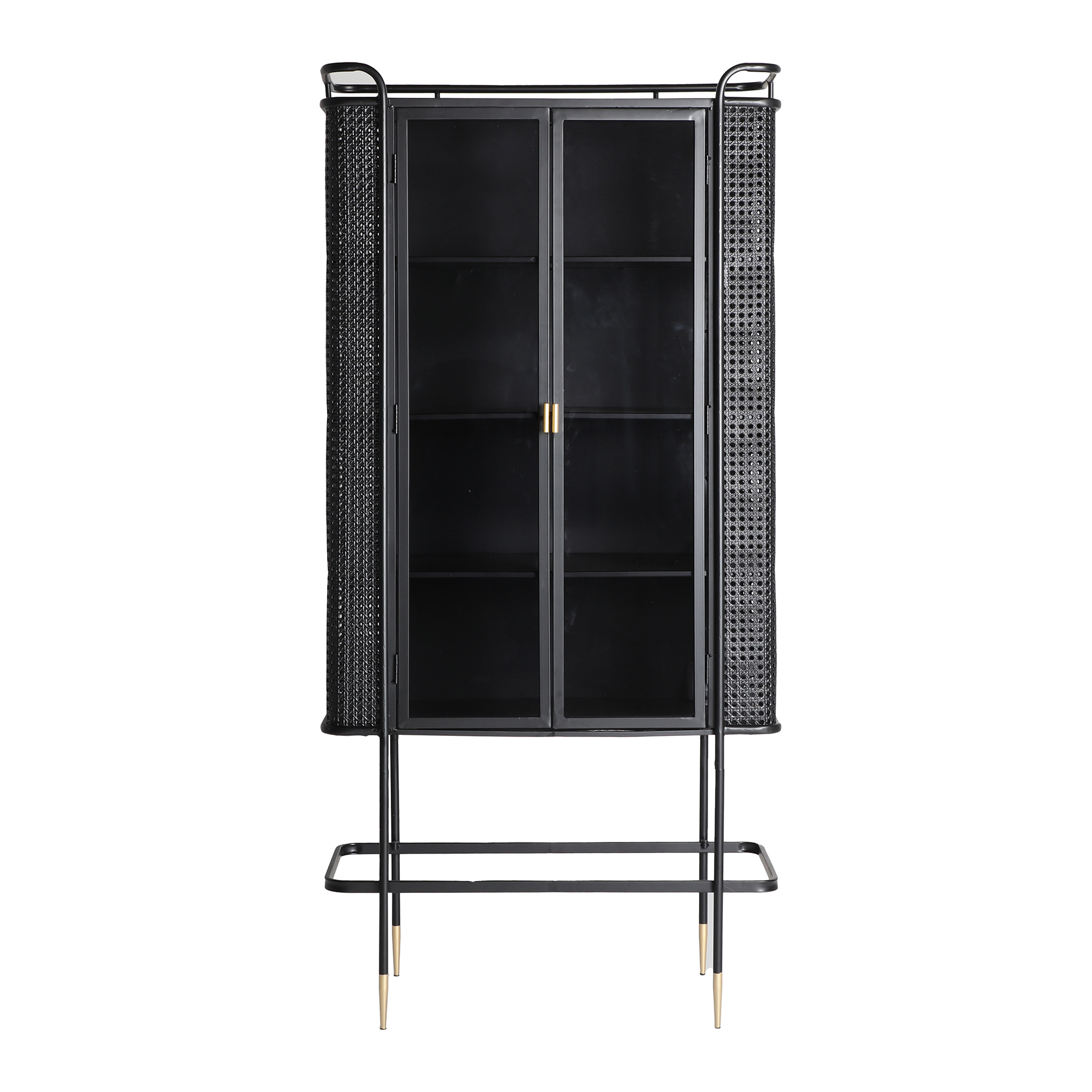 Armario metálico negro, 80x40x165 cm wo9460j4