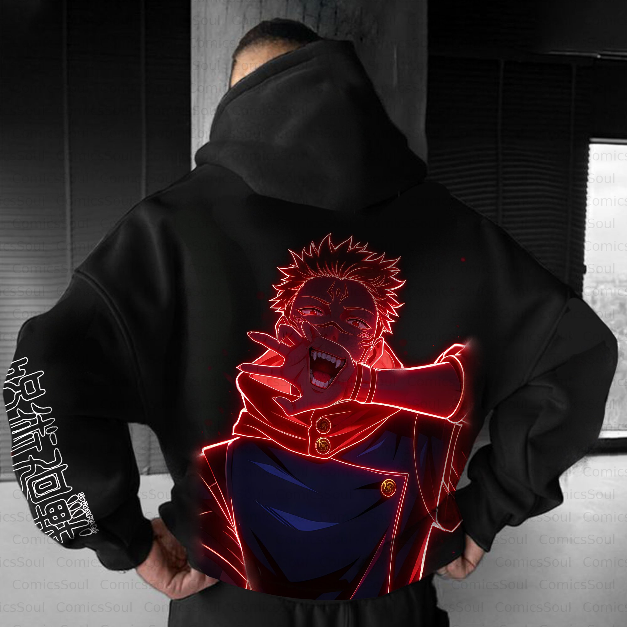 Unisex Anime Inspired Vintage Plush Hoodie