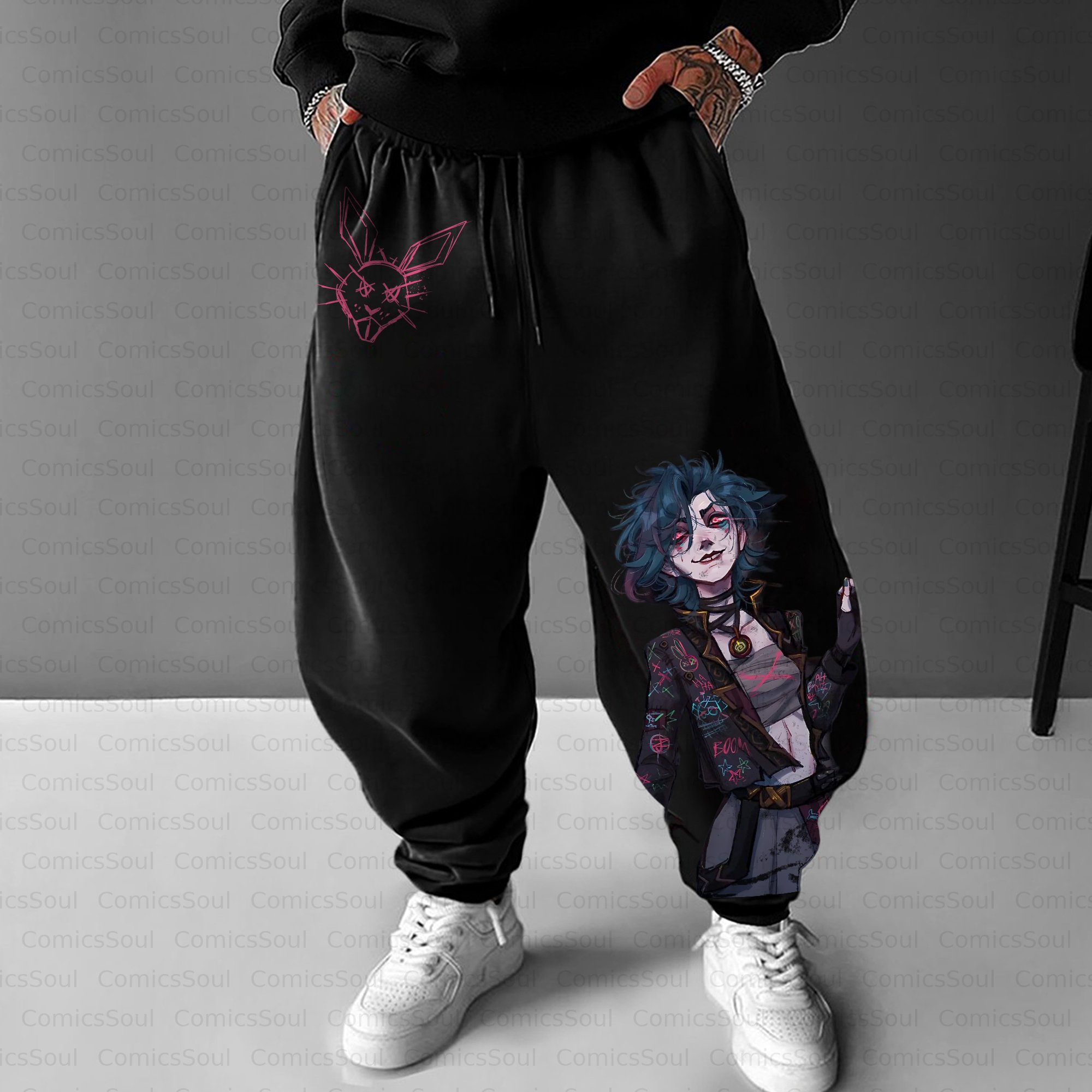 Unisex Casual Anime Streetwear Pant