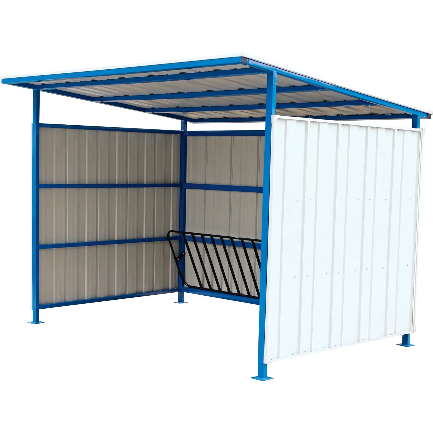 Global Industrial 708408 16 Bike Outdoor Bike Storage Shelter - 120 x 95.5 x 90.06 in. - image 2